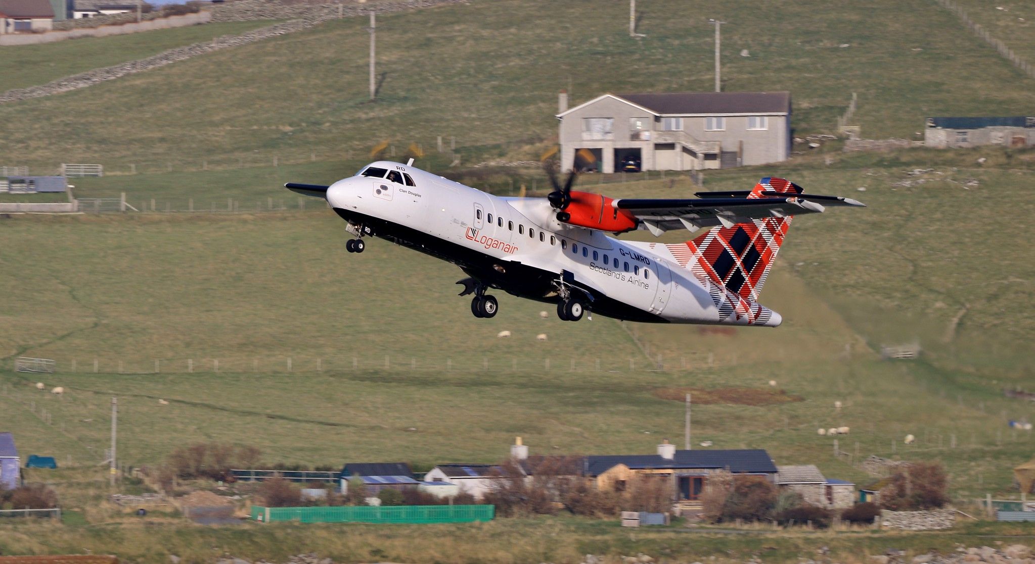 ATR 42 G-LMRD IMG_4807; Outbound from Sumburgh, Dundee - London