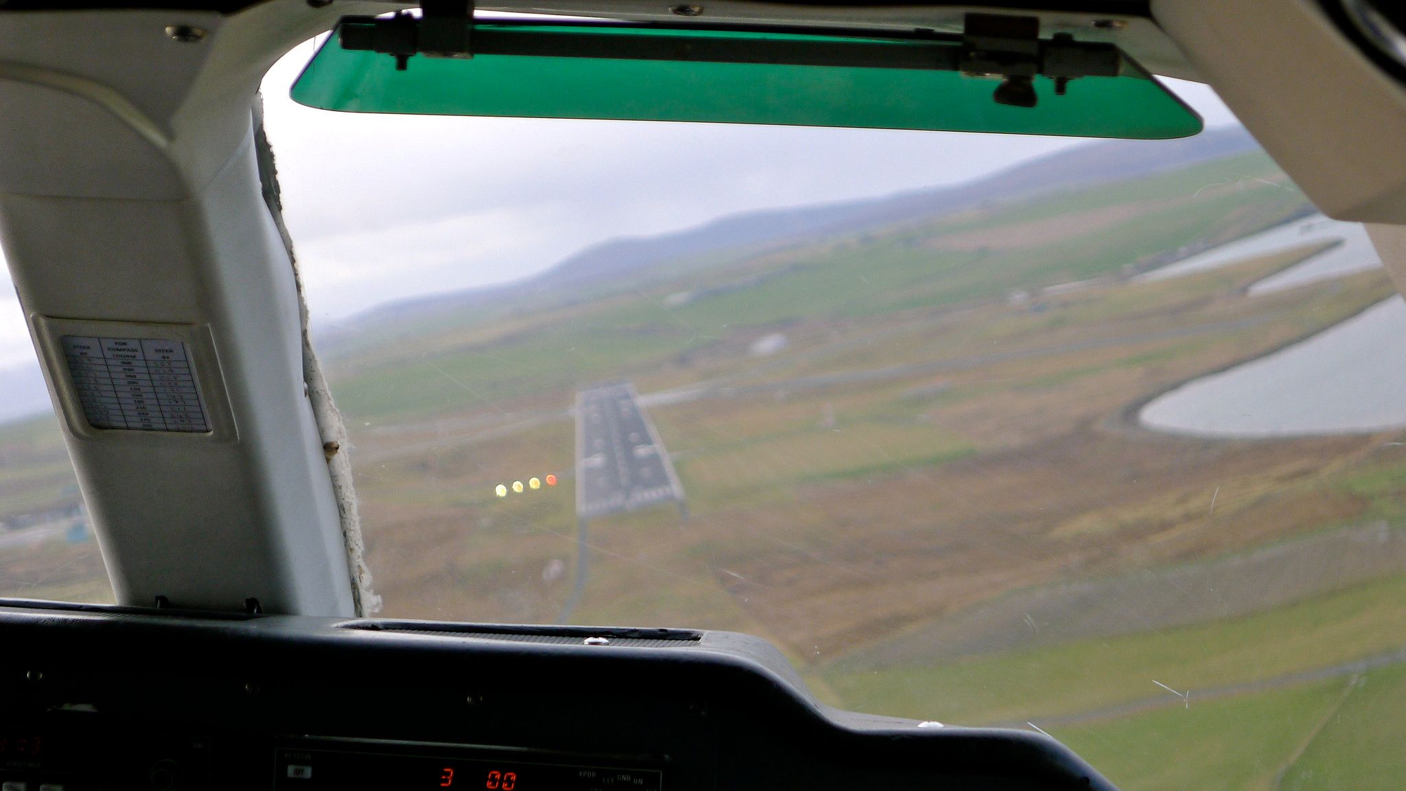 Approaching Kirkwall (Airport in Scotland)