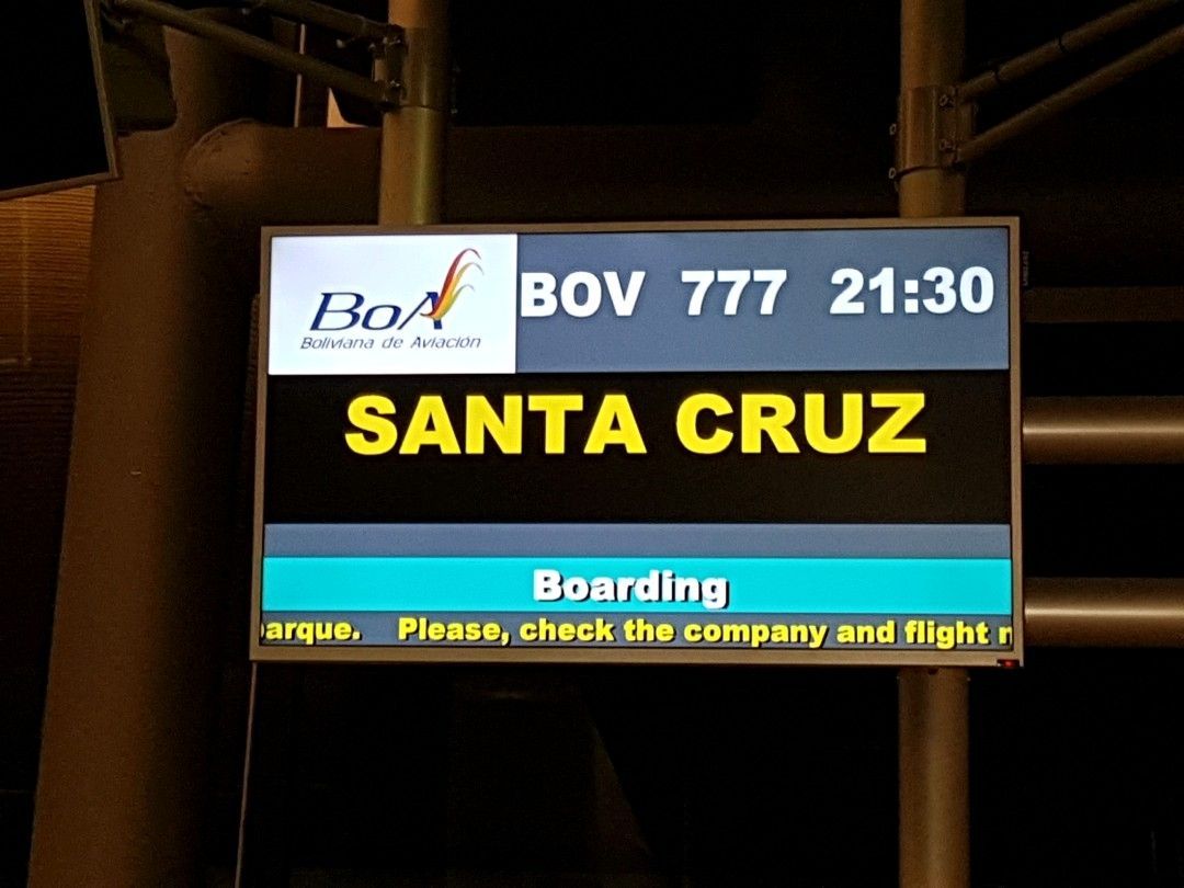 Boliviana Madrid to Santa Cruz
