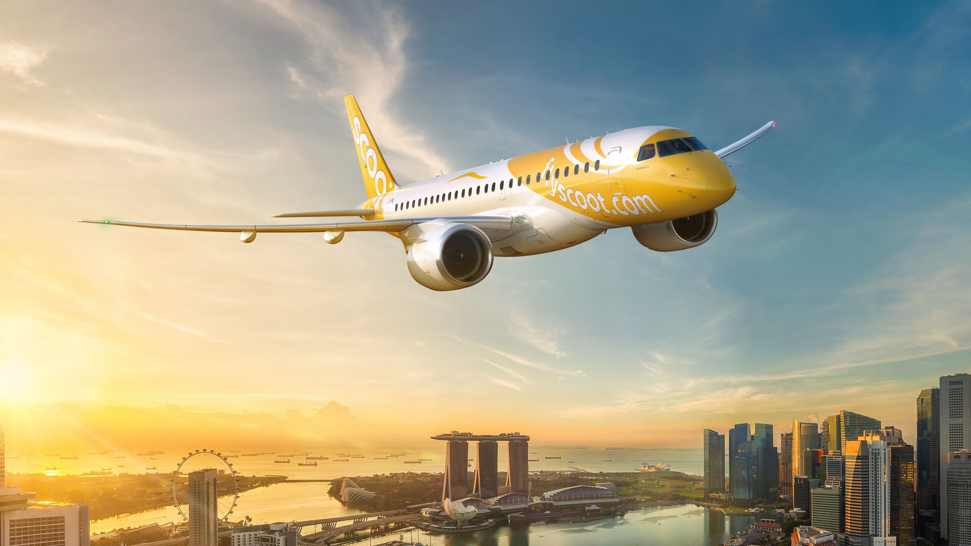 Embraer E190-E2 Scoot Airlines Render