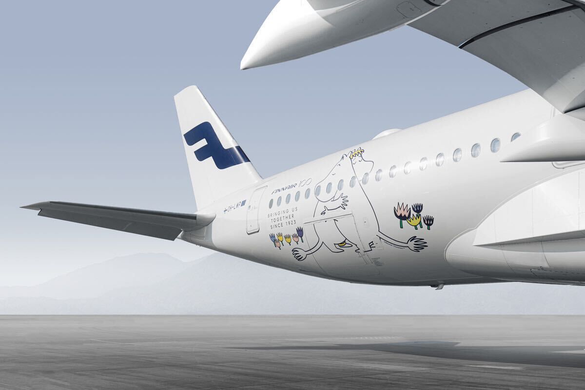 Moomin Makeover: Finnair Celebrates 100 Years With Special Airbus A350 ...