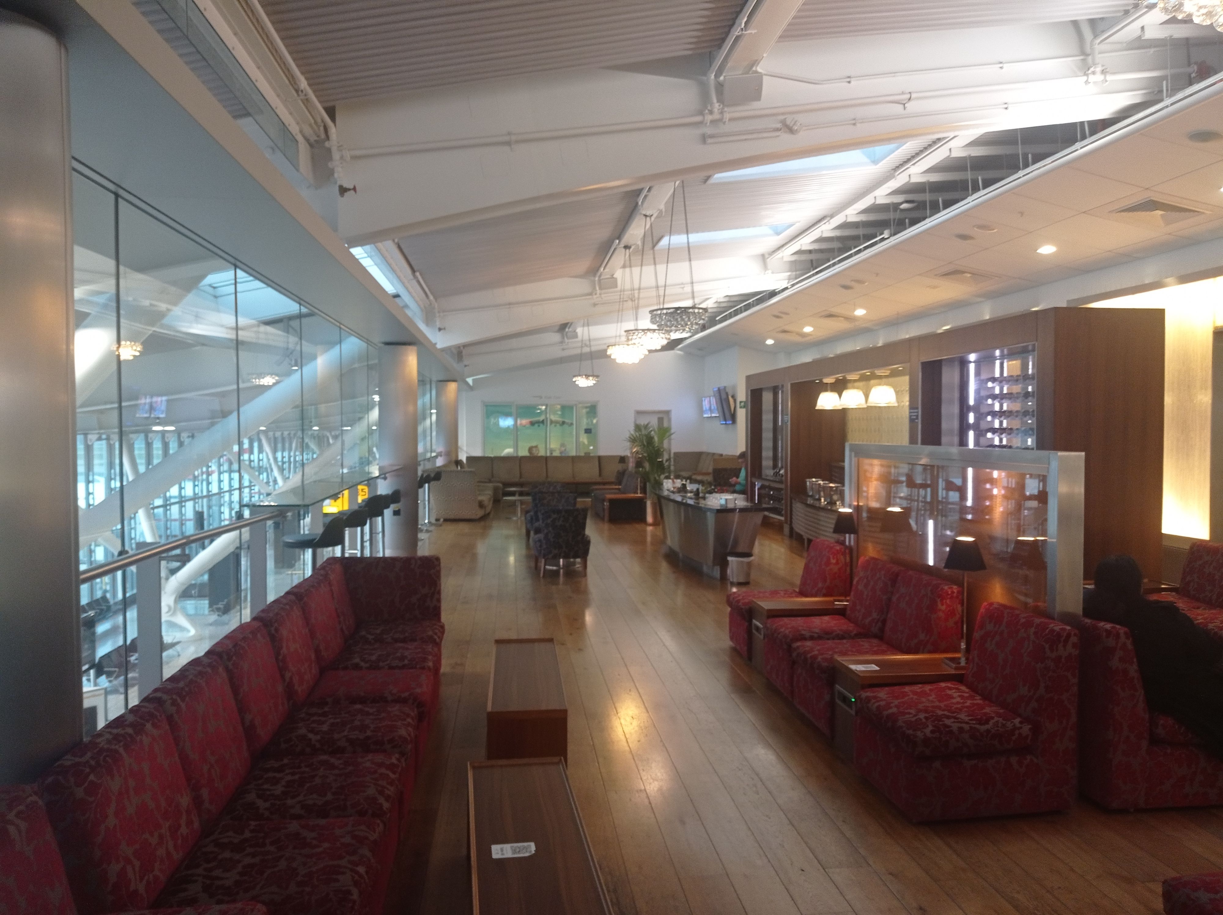 Interior of the British Airways lounge