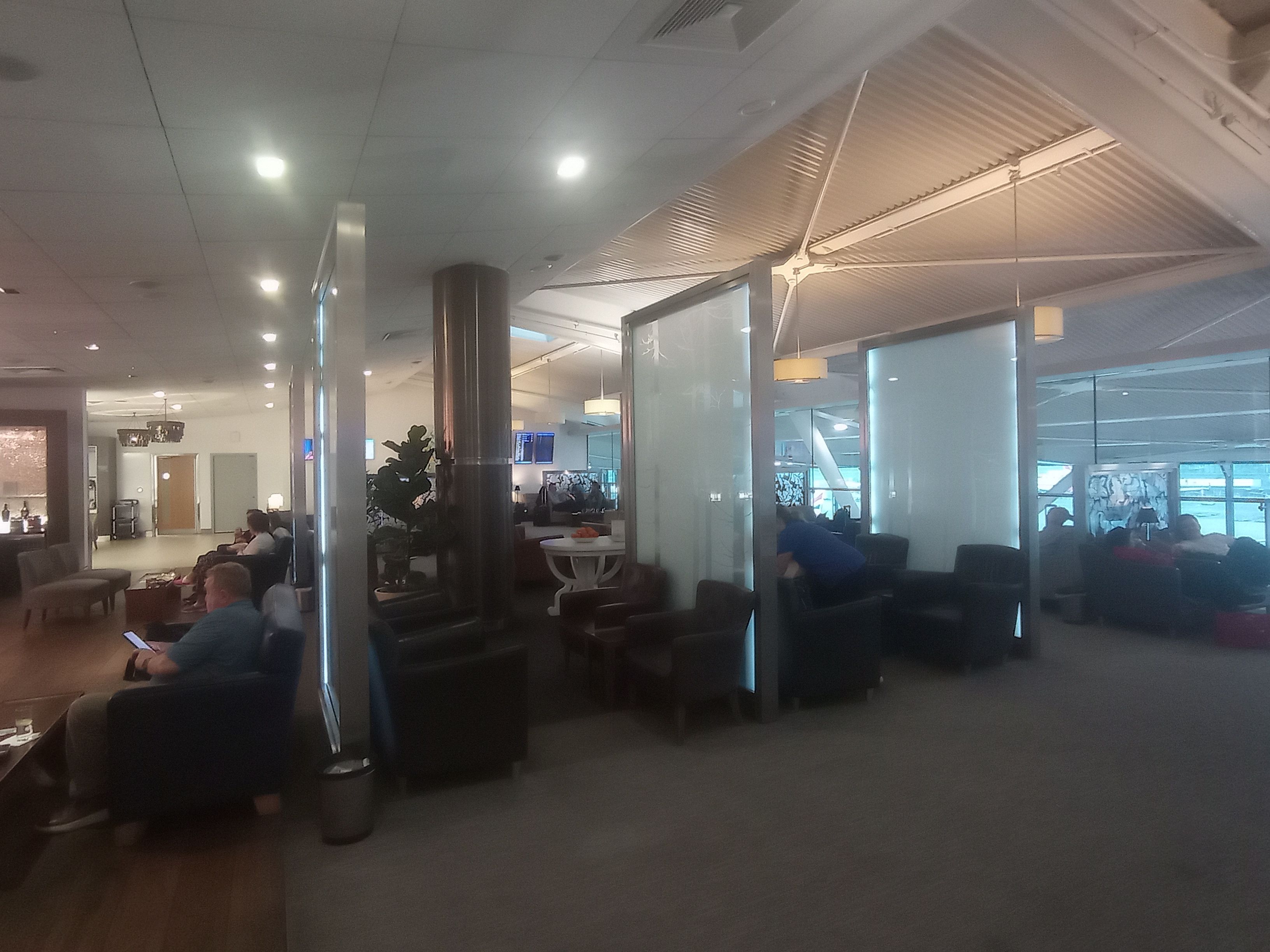 Inside the British Airways lounge