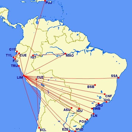 JetSMART Peru routes