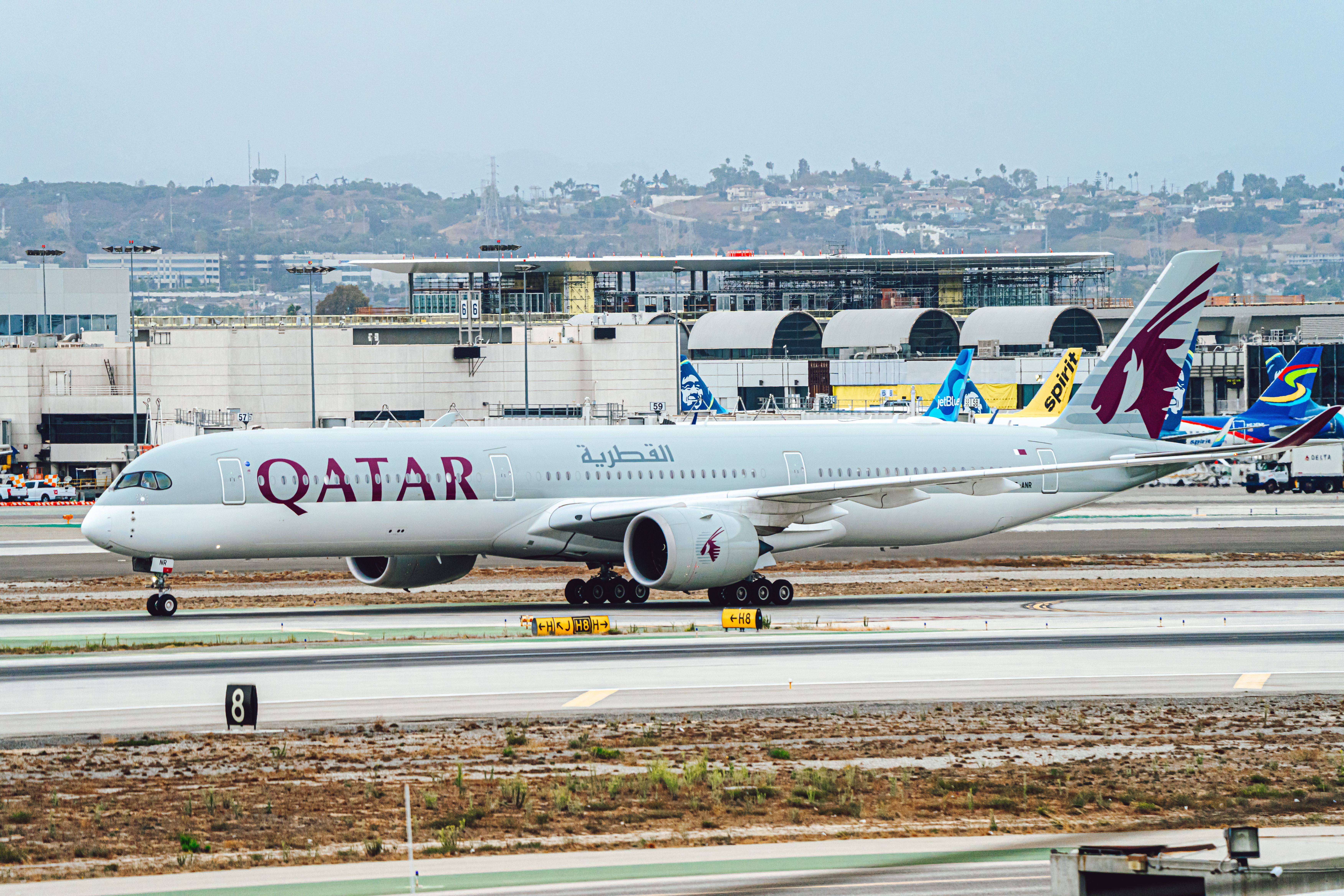 Lukas Souza Airbus A350 taxiing at LAX