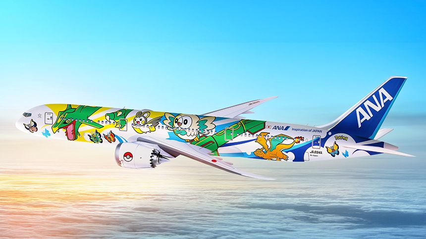 All Nippon Airways Pokémon Pikachu Jet NH 787-9 | JA894A