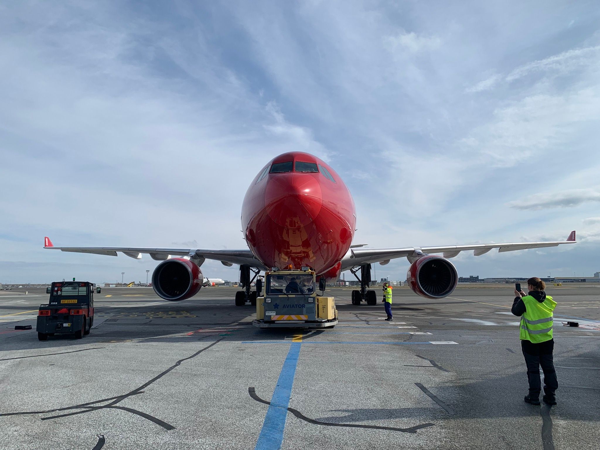 OY-GRN Air Greenland A330-200 pushback