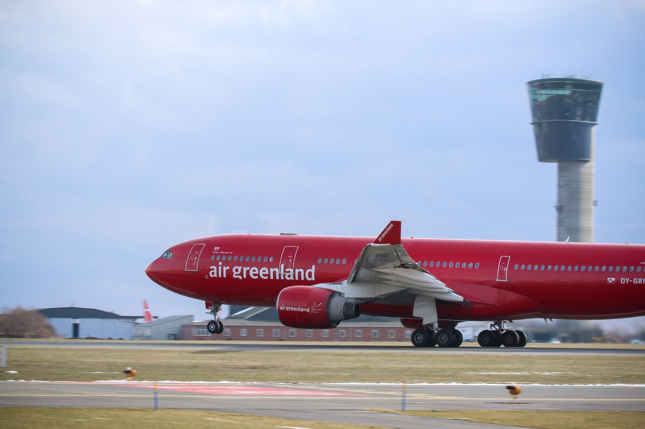 OY-GRN Air Greenland A330-200 takeoff