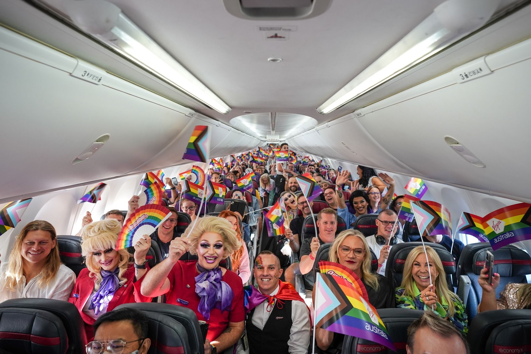 The Virgin Australia Pride flight from Perth