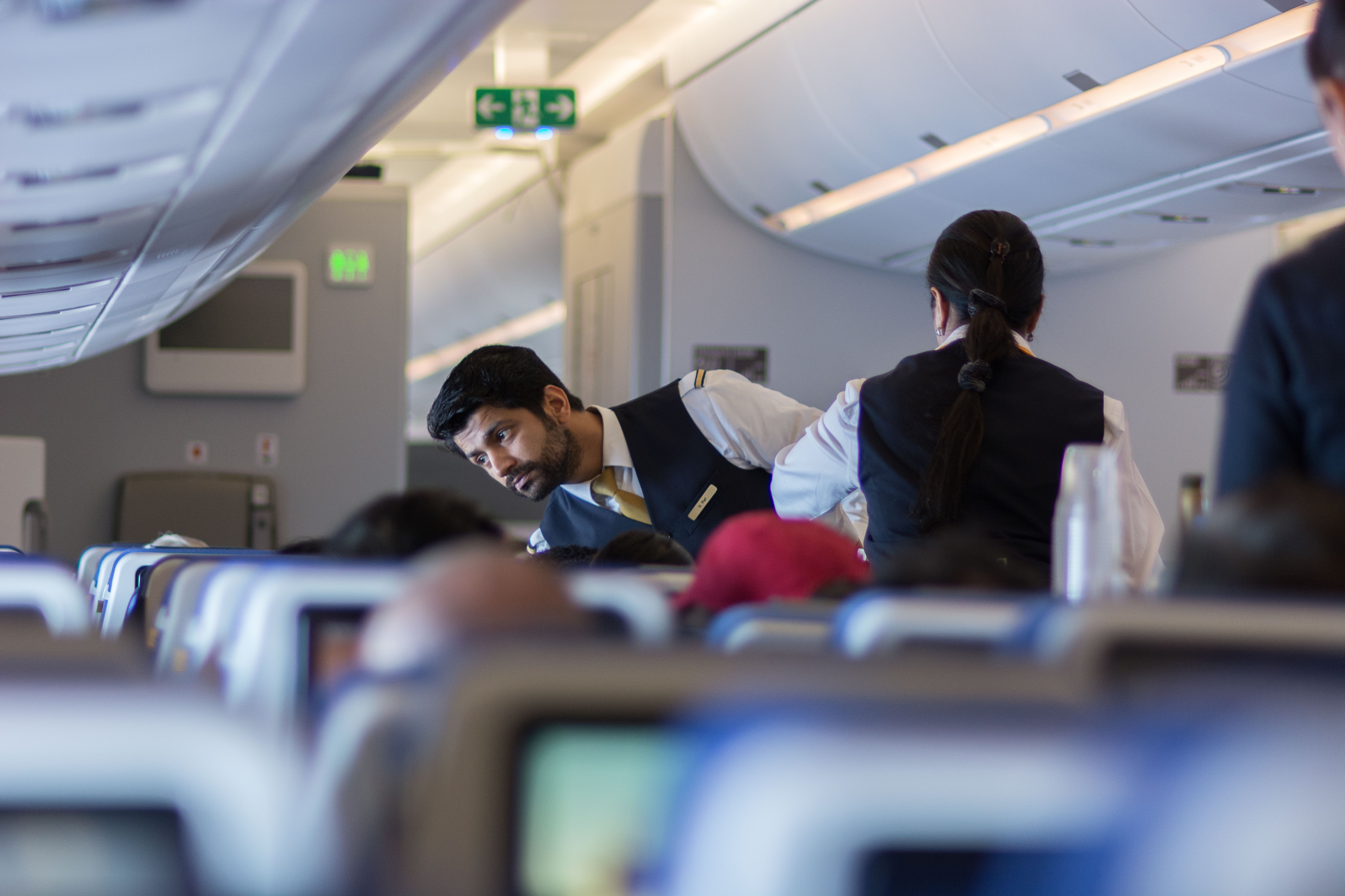 Lufthansa flight attendant