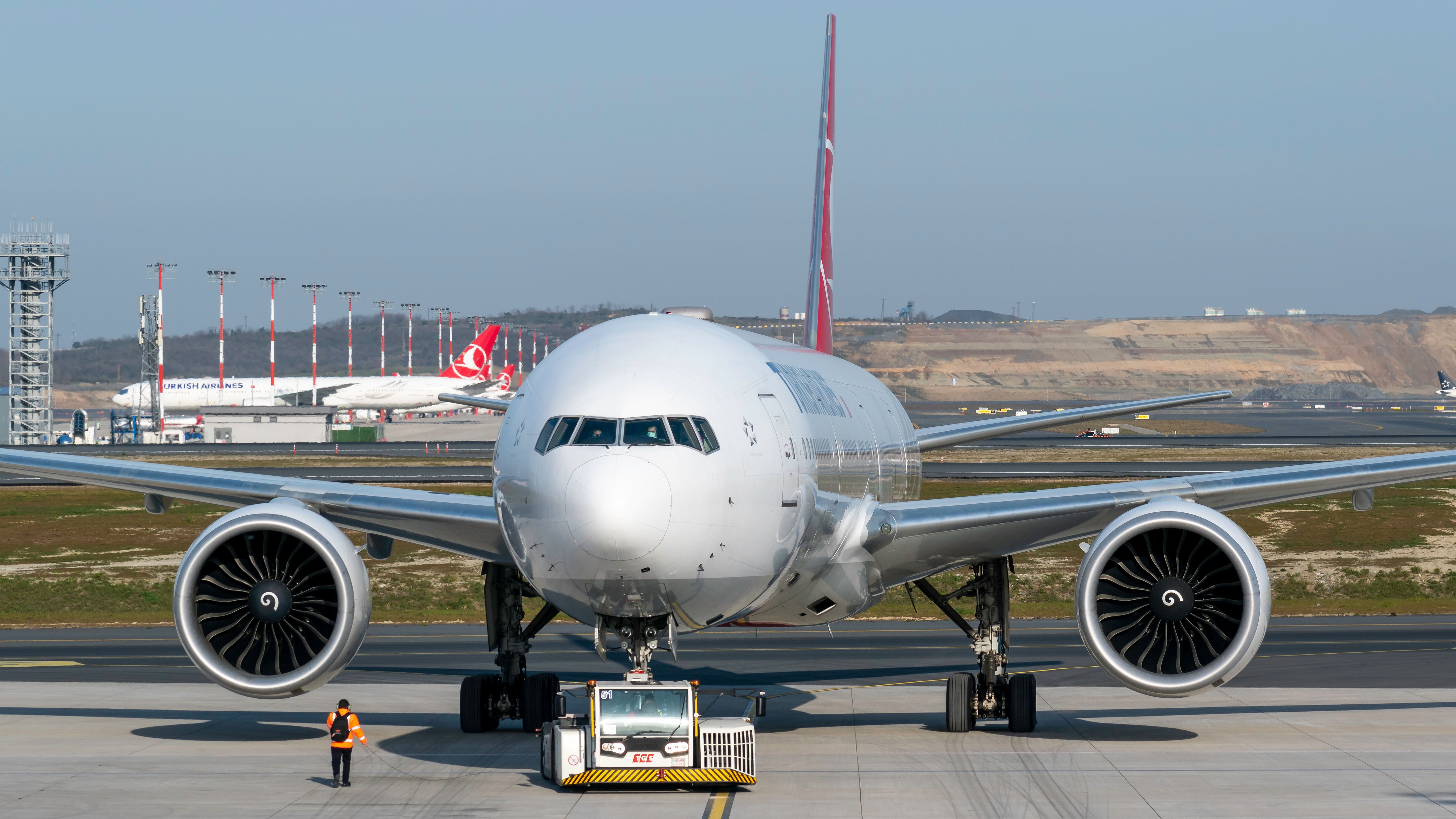 Turkish Airlines Boeing 777 Front Profile