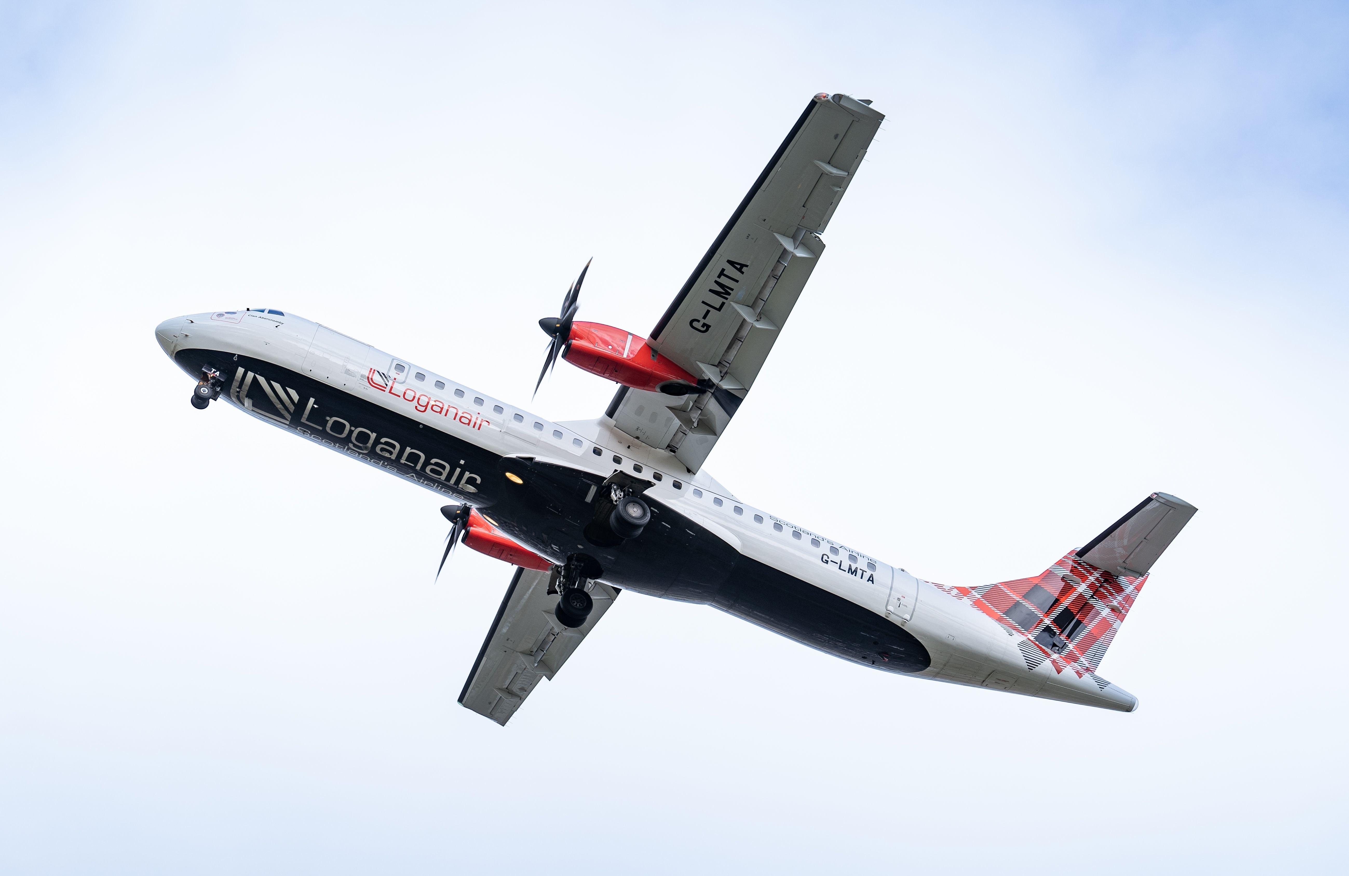 Heathrow, London - February 20th 2023: Loganair ATR-72-600