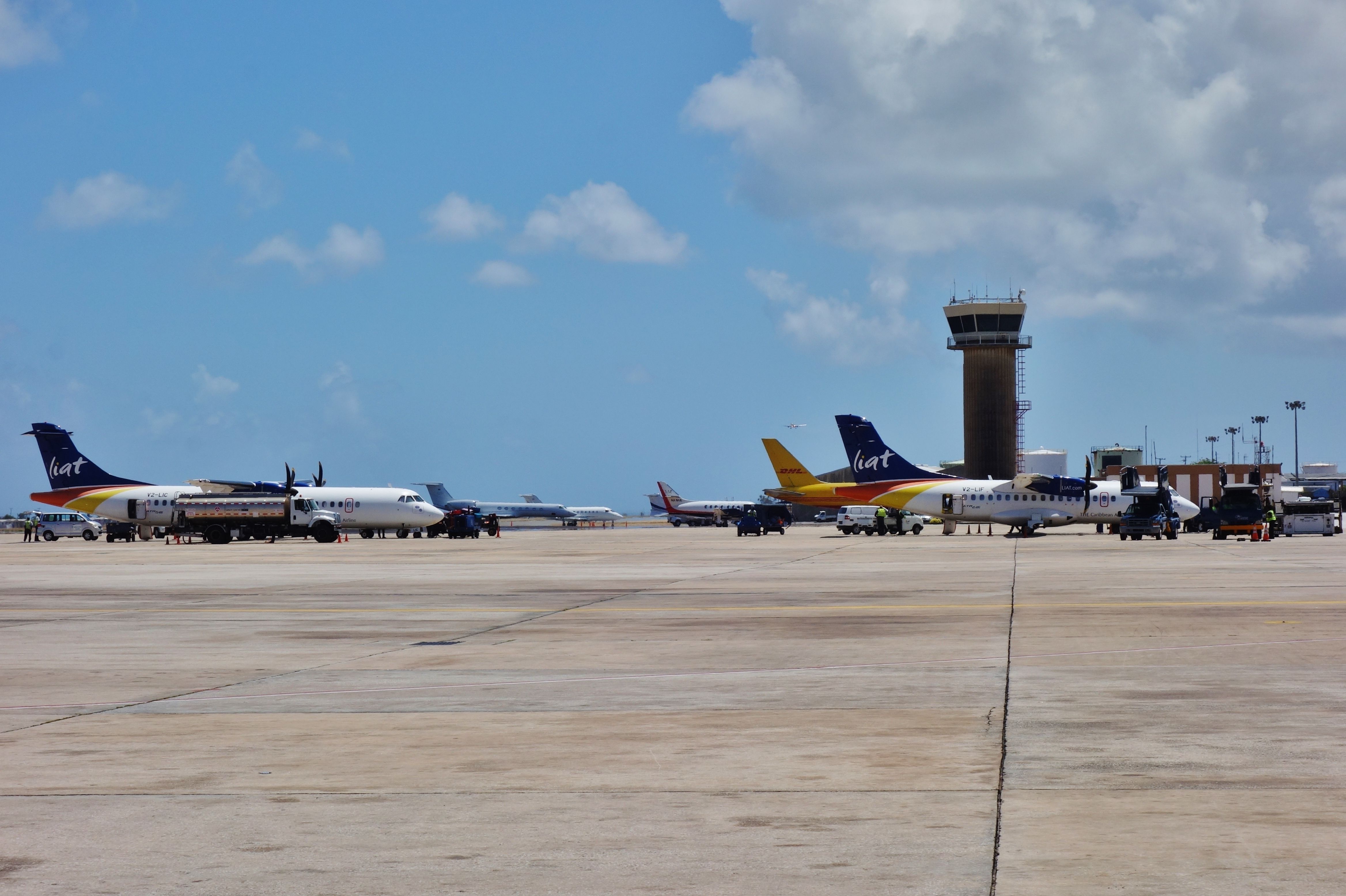 LIAT ATR42s at Grantley Adams Airport Barbados