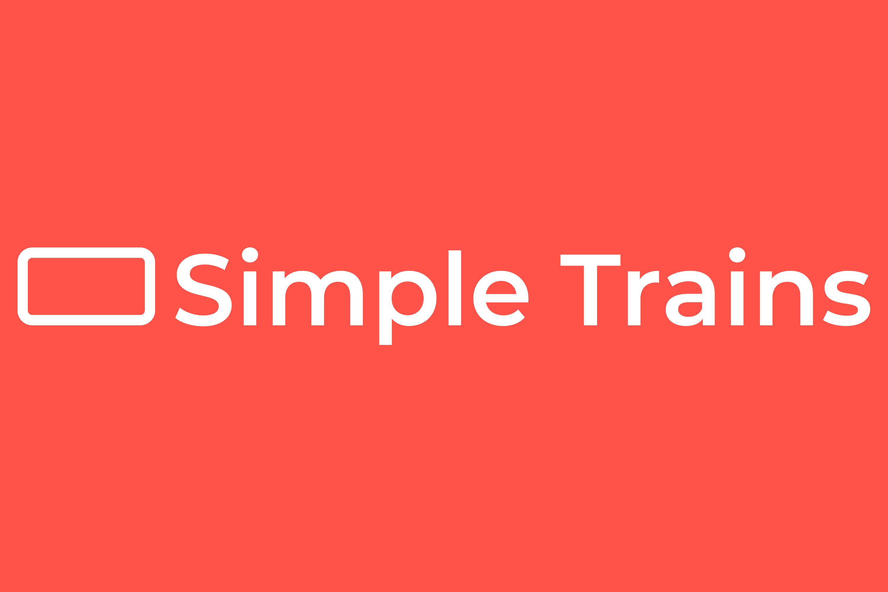 Simple Trains Logo 3x2