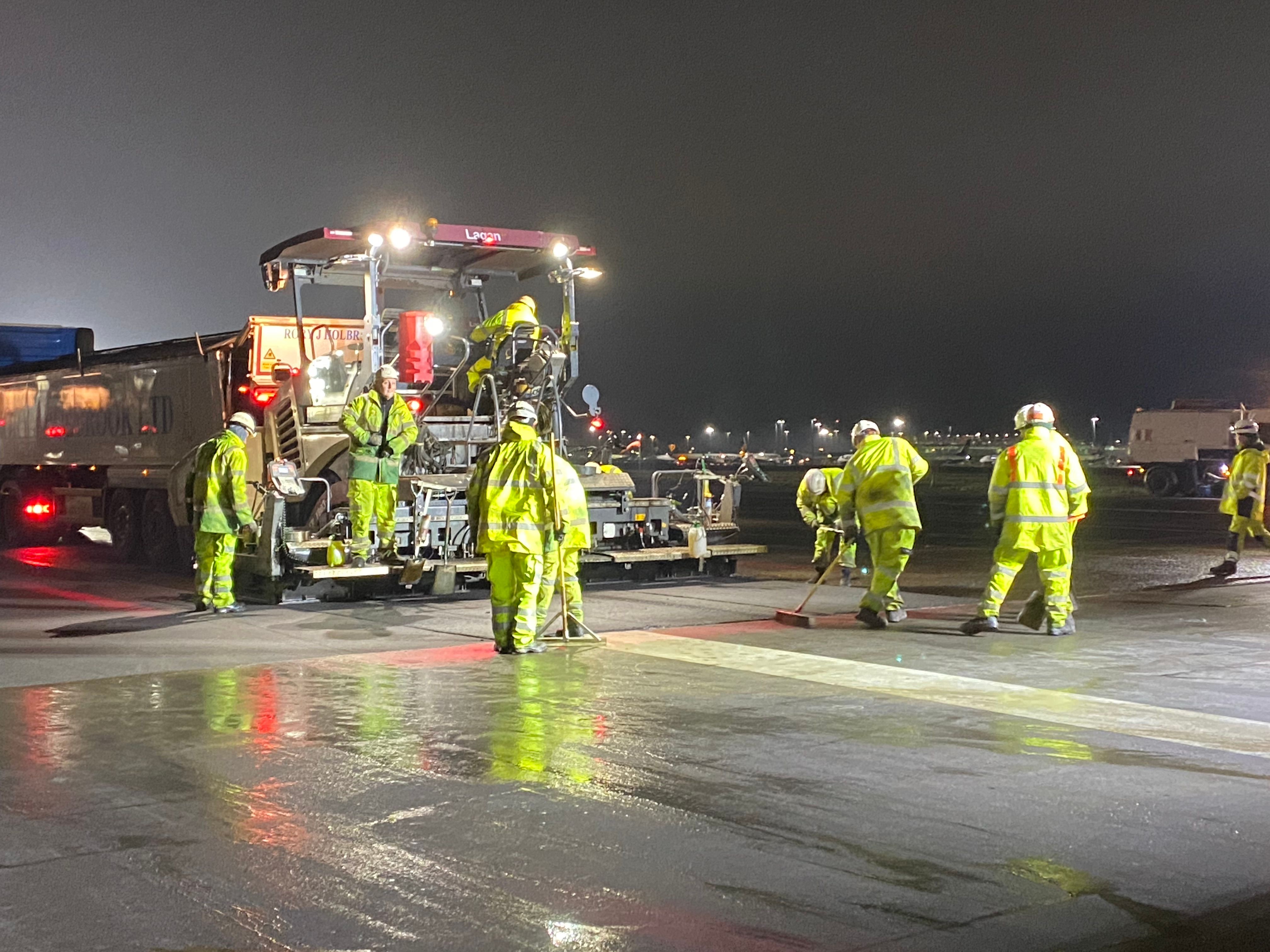 Resurfacing works at London Stansted Airport