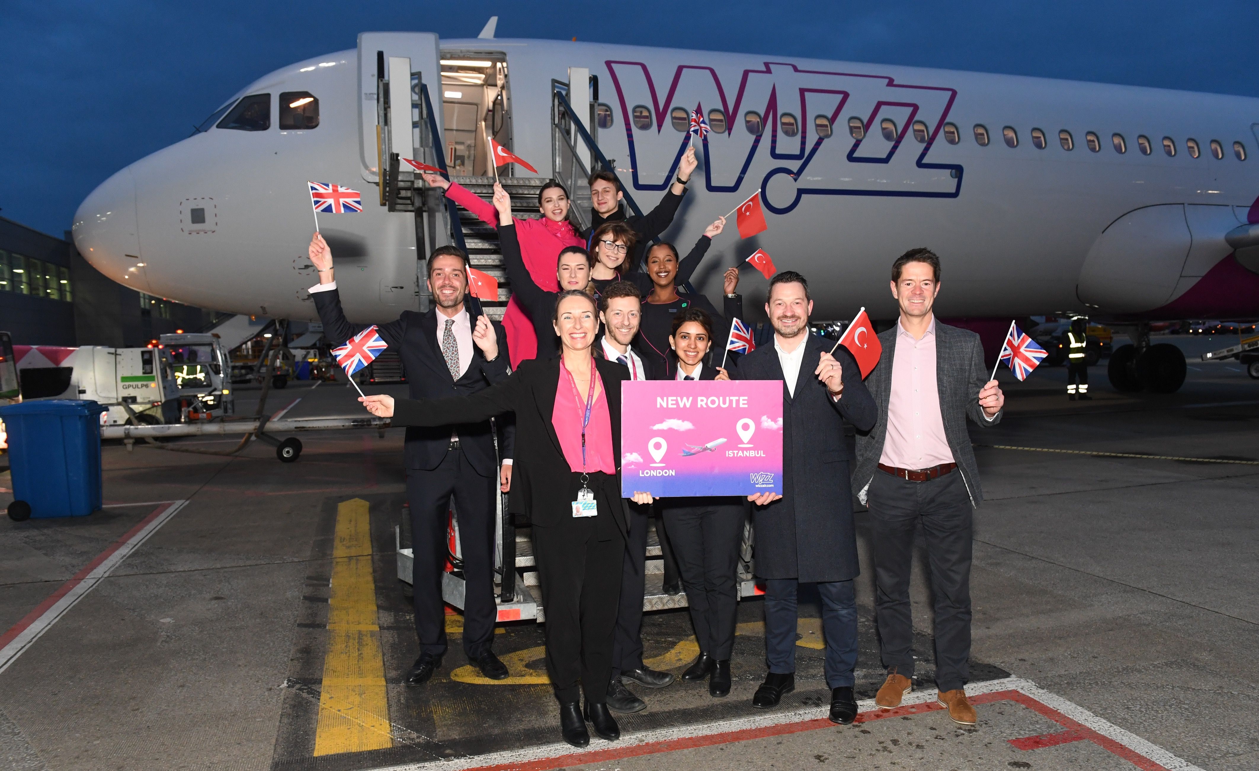Wizz Air Istanbul Inaugural Flight - LTN