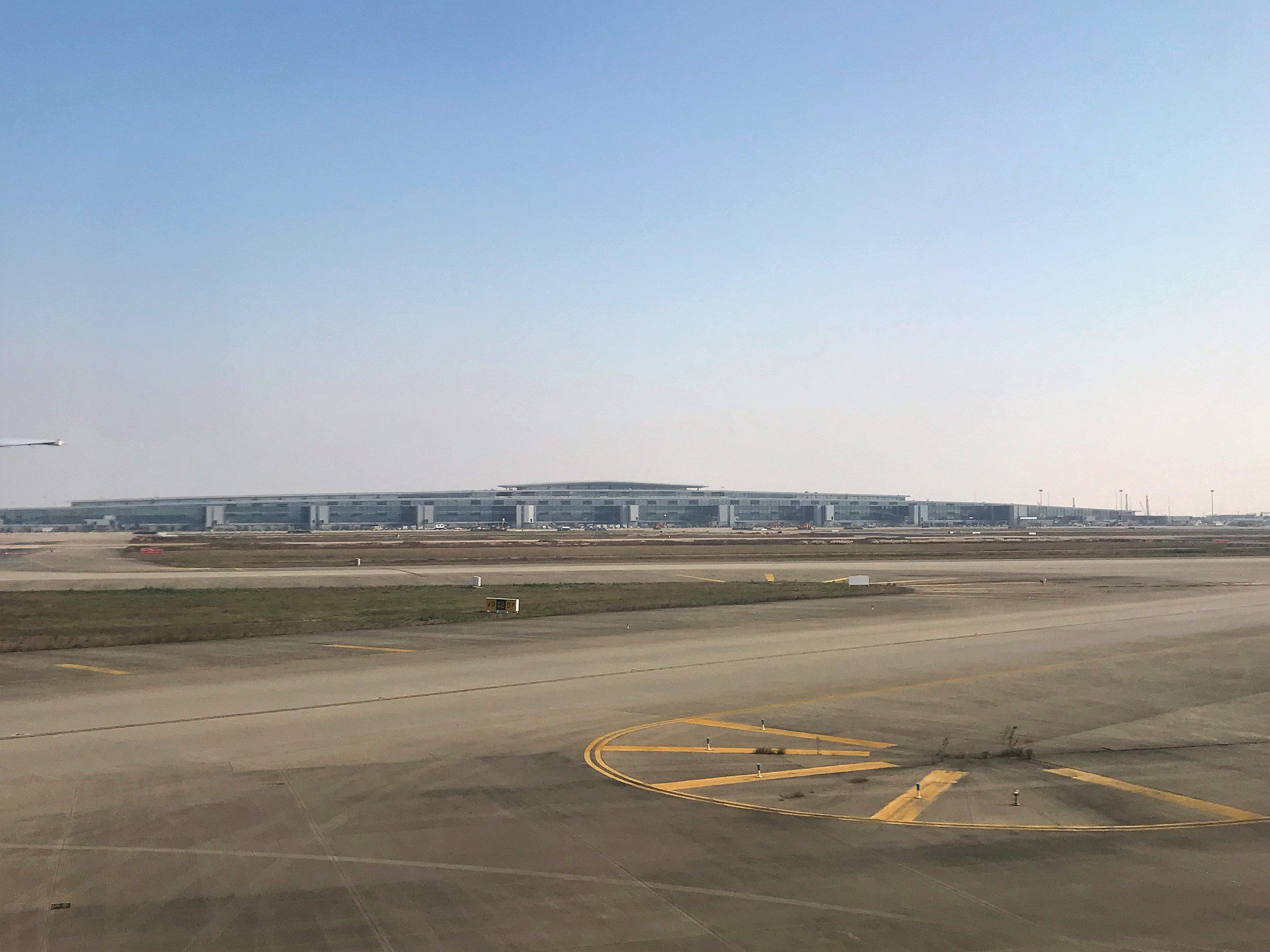 Outside view of the Shanghai Pudong Satellite Terminal.