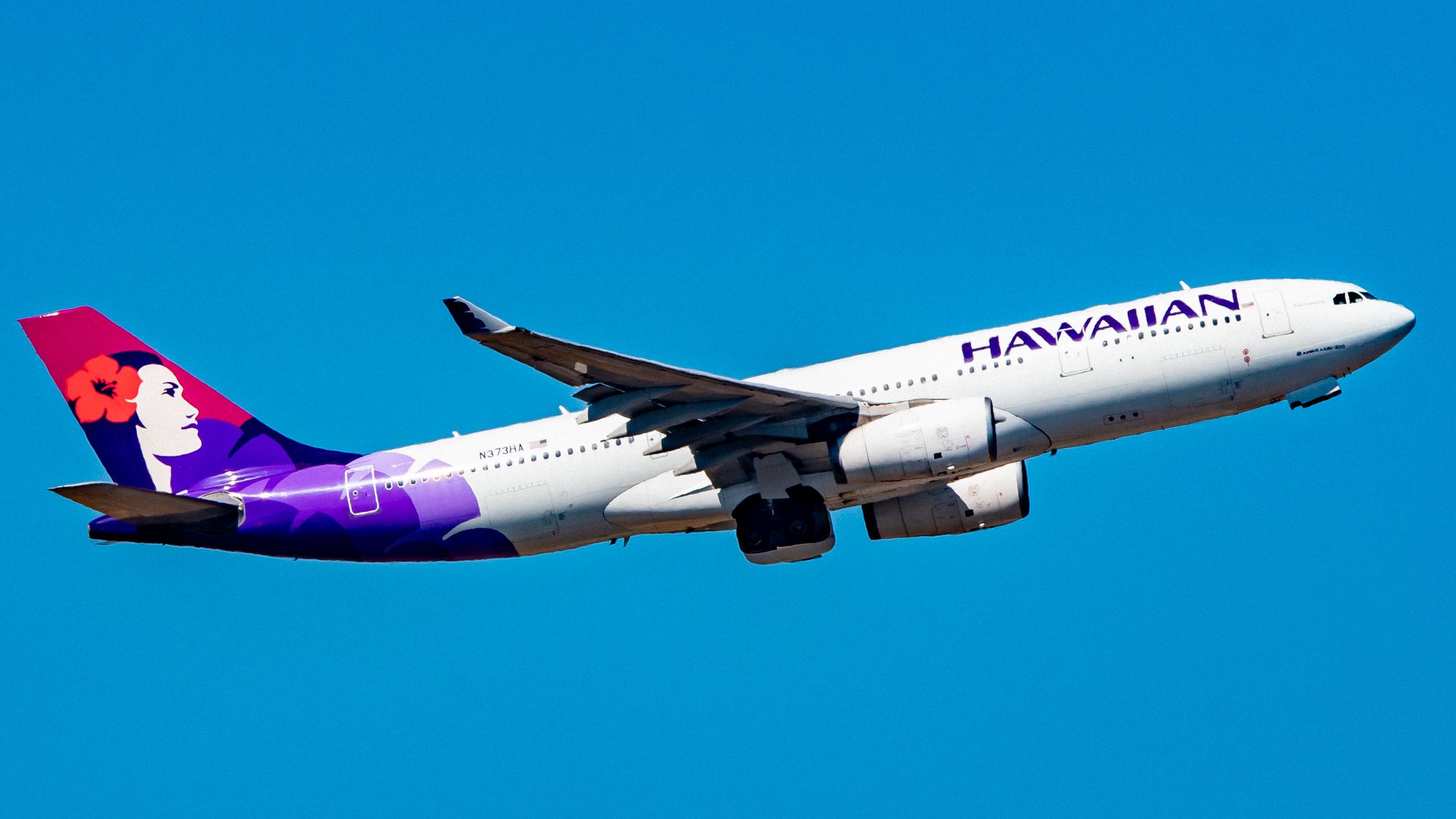 N373HA, Hawaiian Airlines A330 Pulling In the Gear from SEA