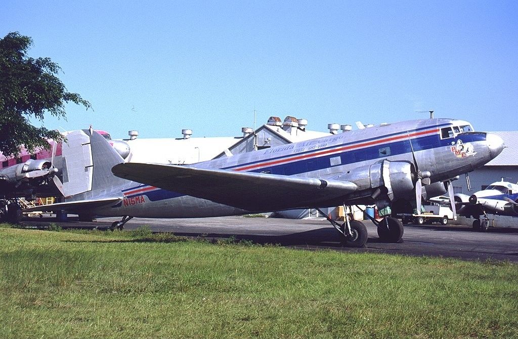 Florida Air Cargo C-47/DC-3 parked in Miami. 