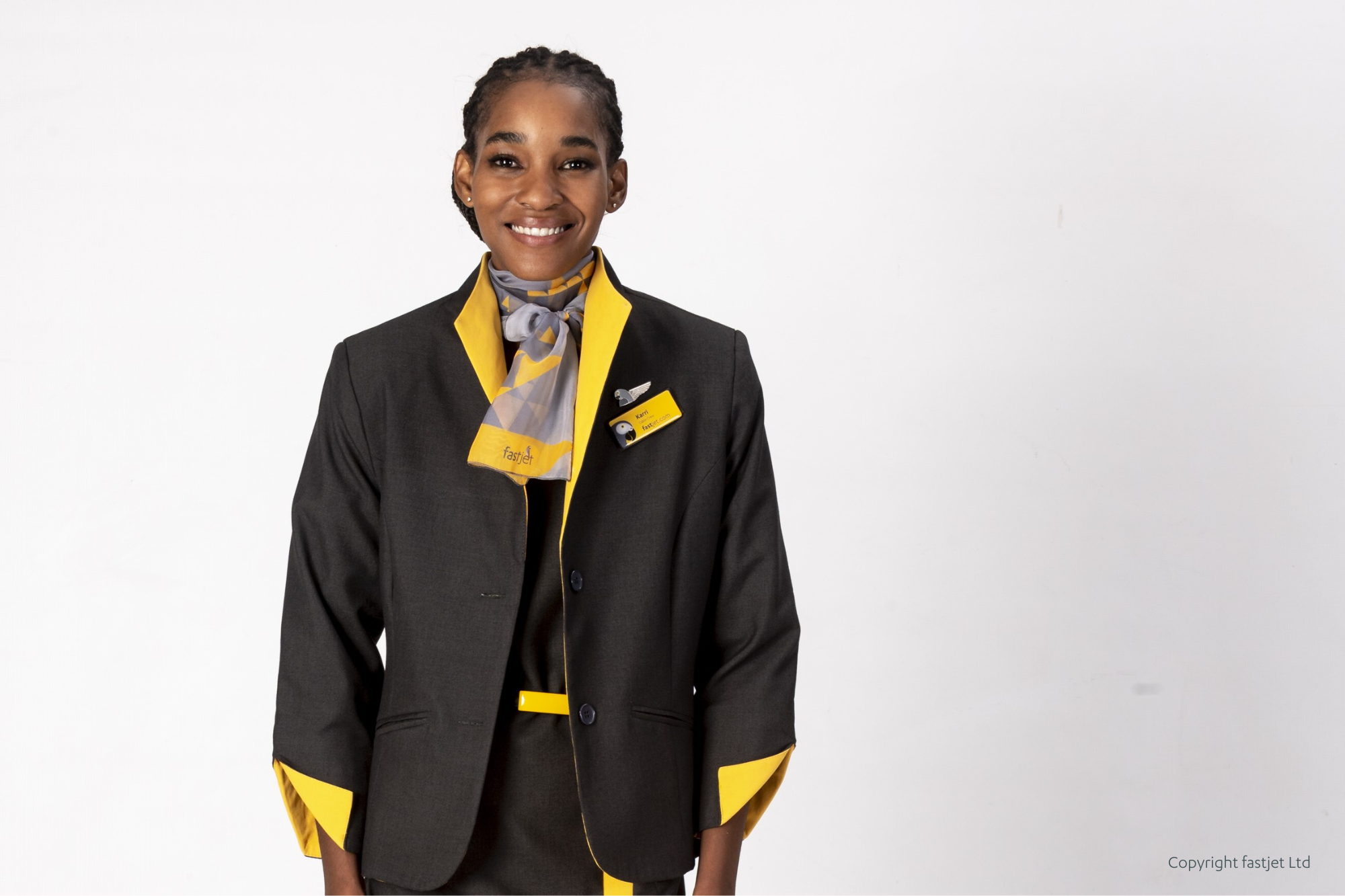 Fastjet's new female staff uniform
