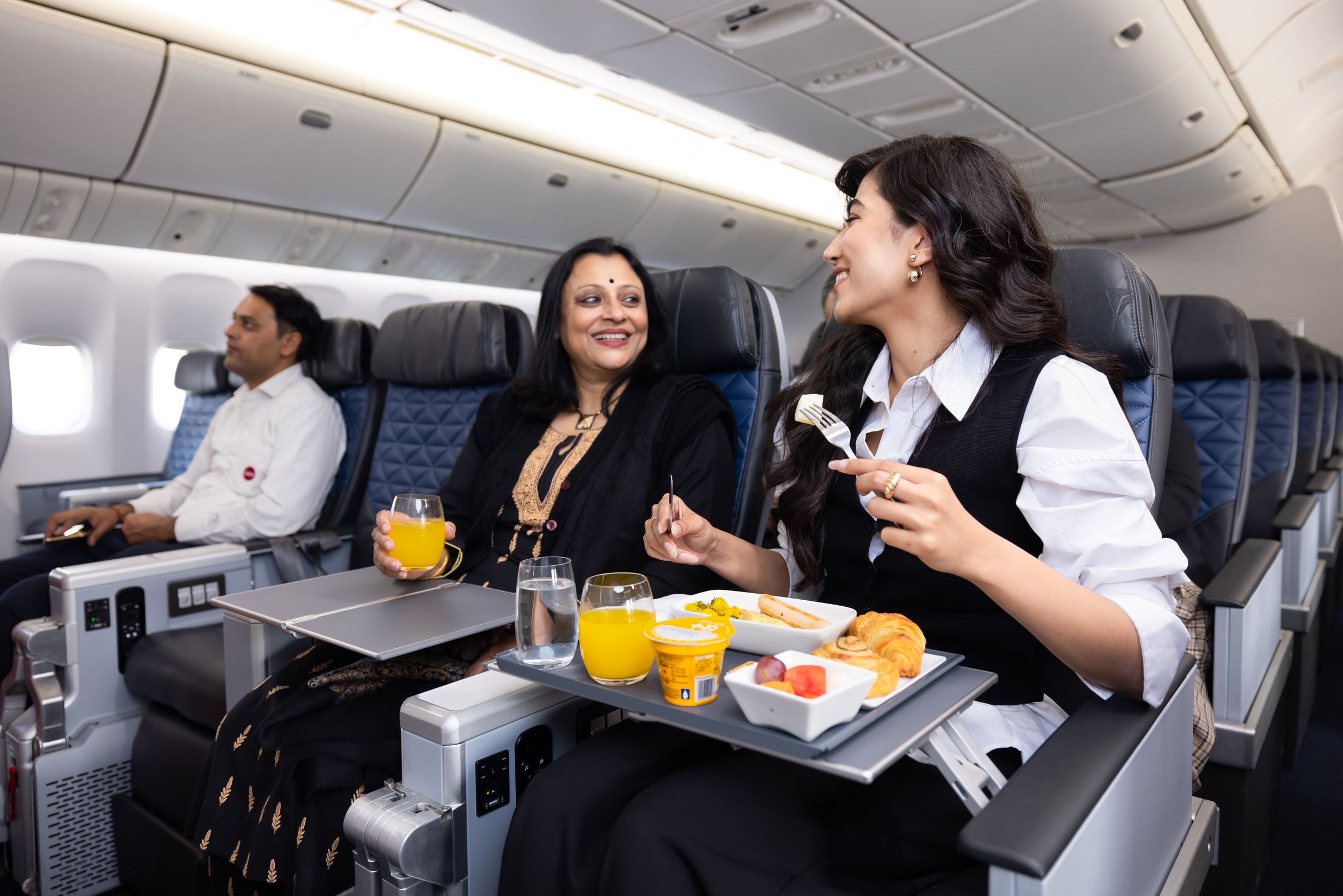 Air India premium economy meal service