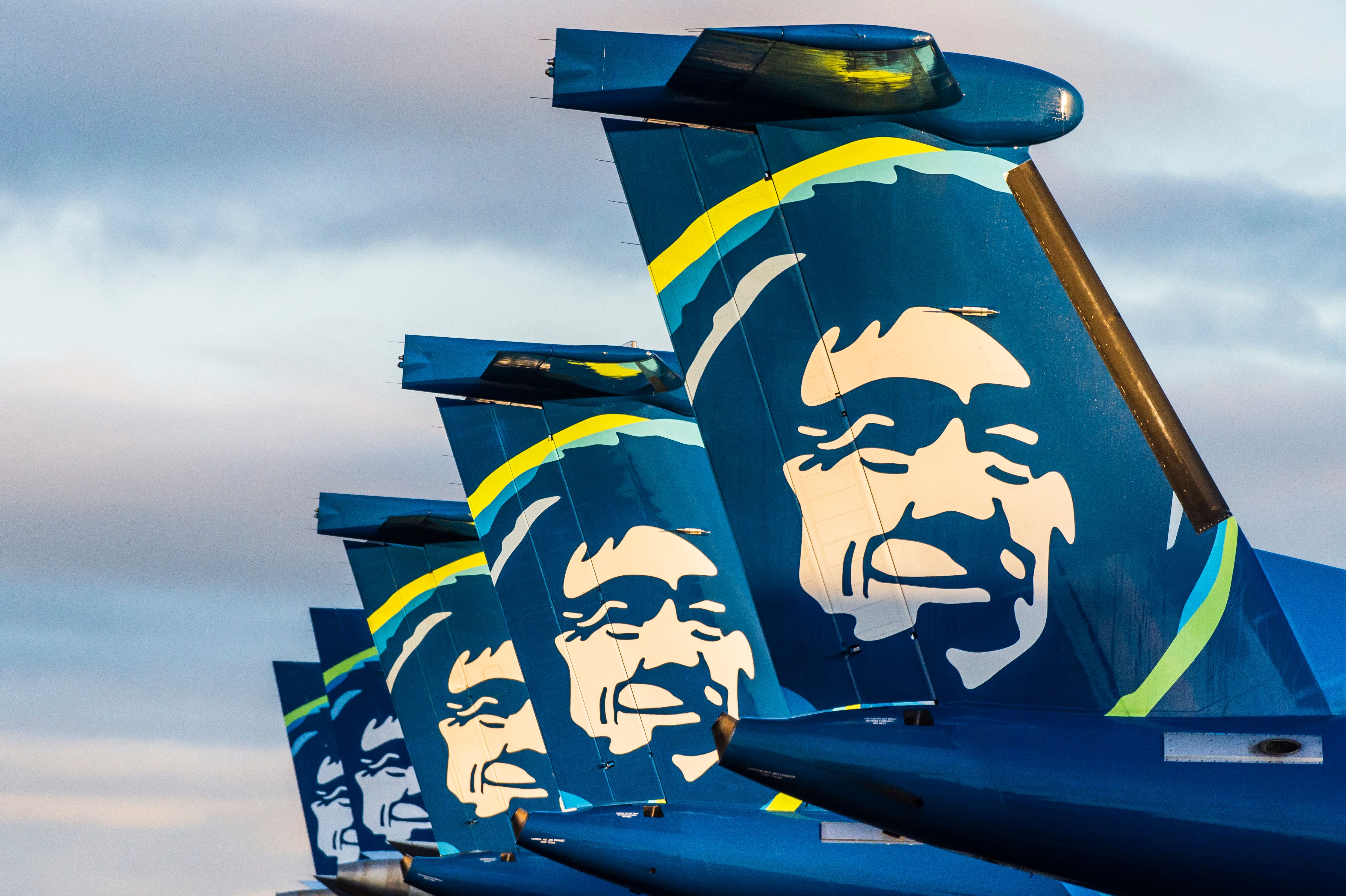 Alaska Airlines tails