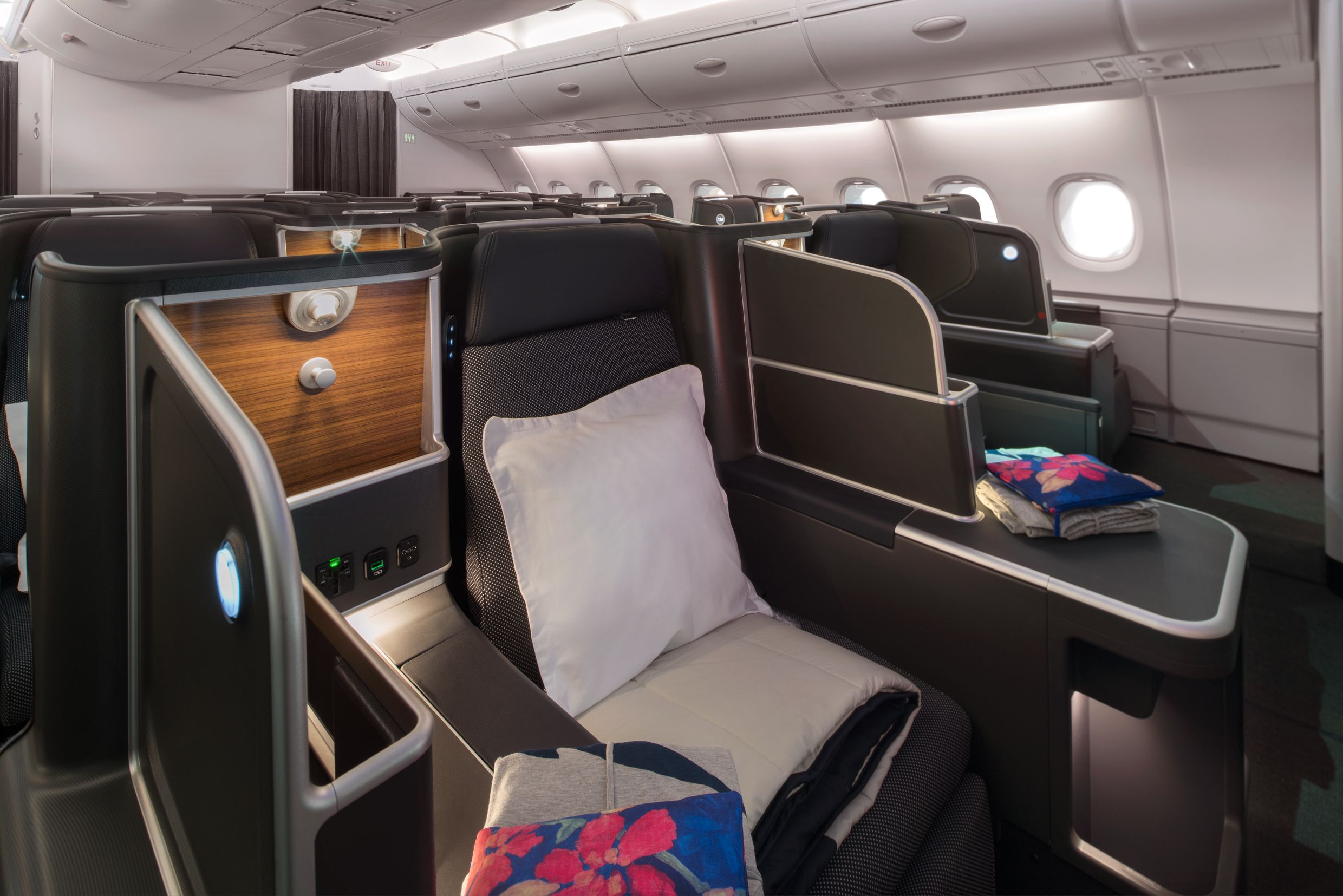 QANTAS A380商務艙座位。