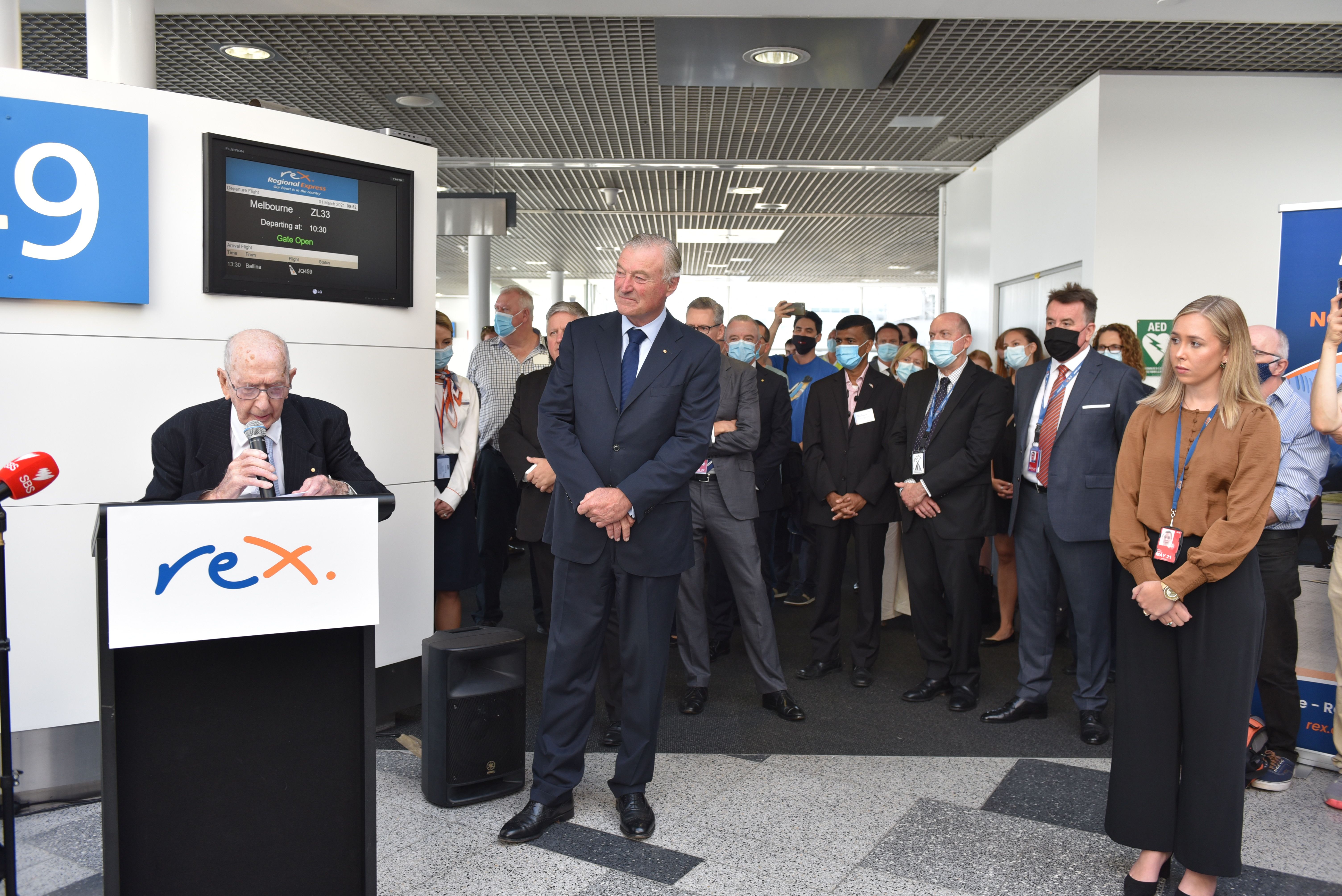 Max Hazelton shares a few words on 1 March 2021, the inaugural Rex domestic flight from Sydney to Melbourne