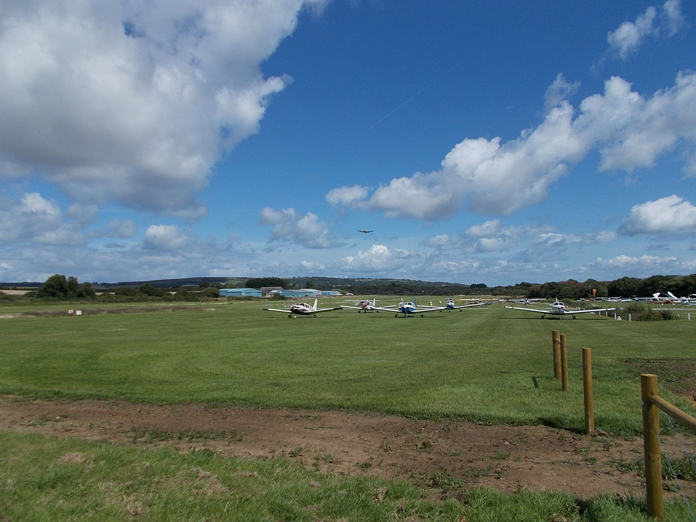Panoramic view of Sandown Airport.