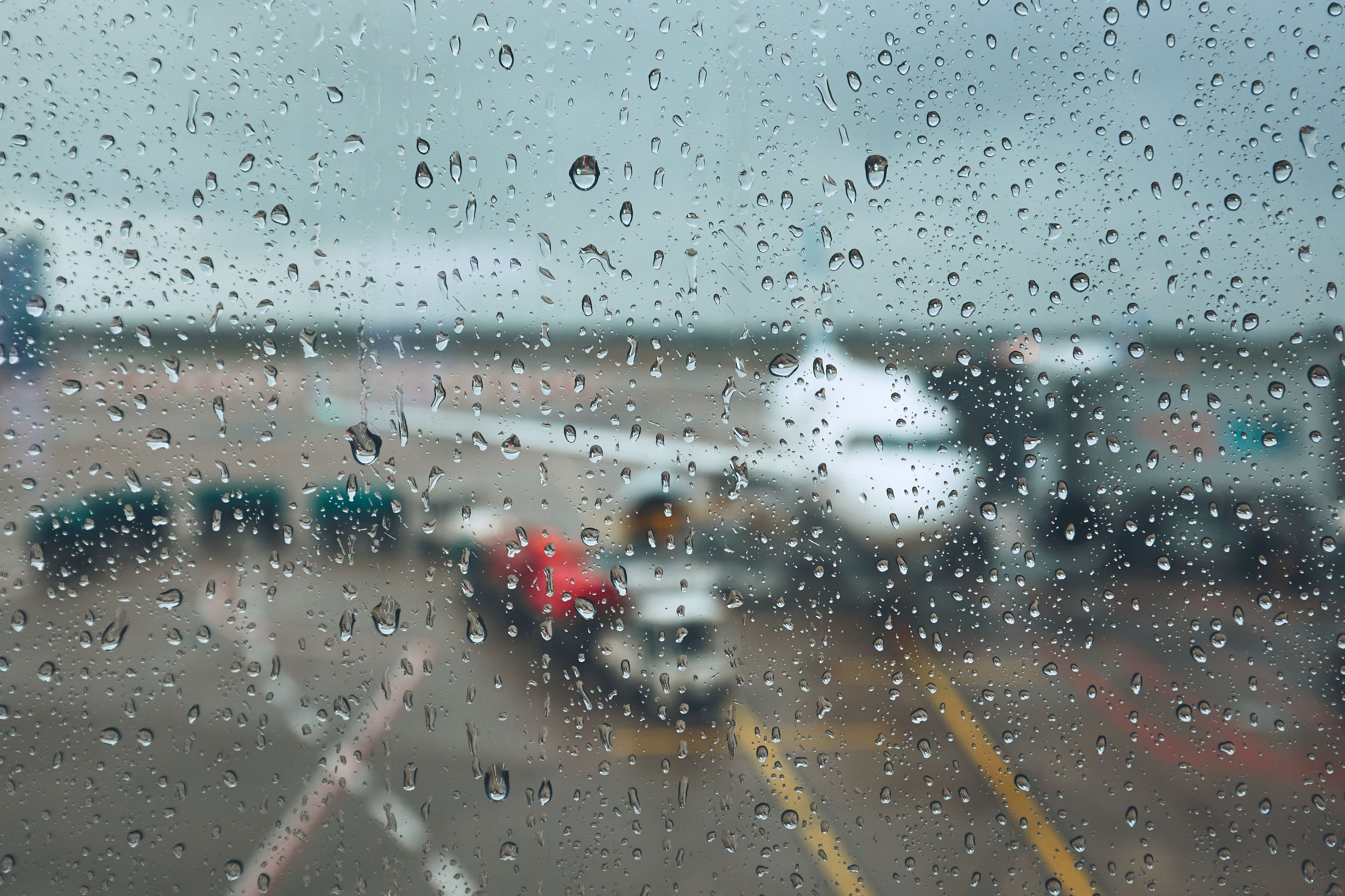 Aircraft in rain