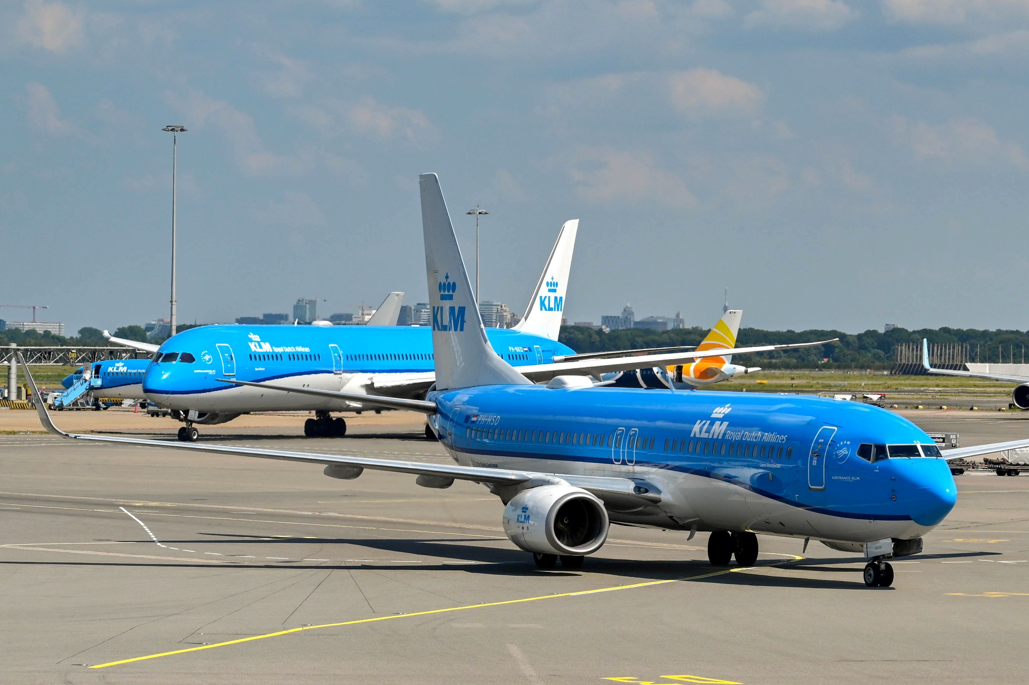 KLM at Amsterdam Schiphol Airport