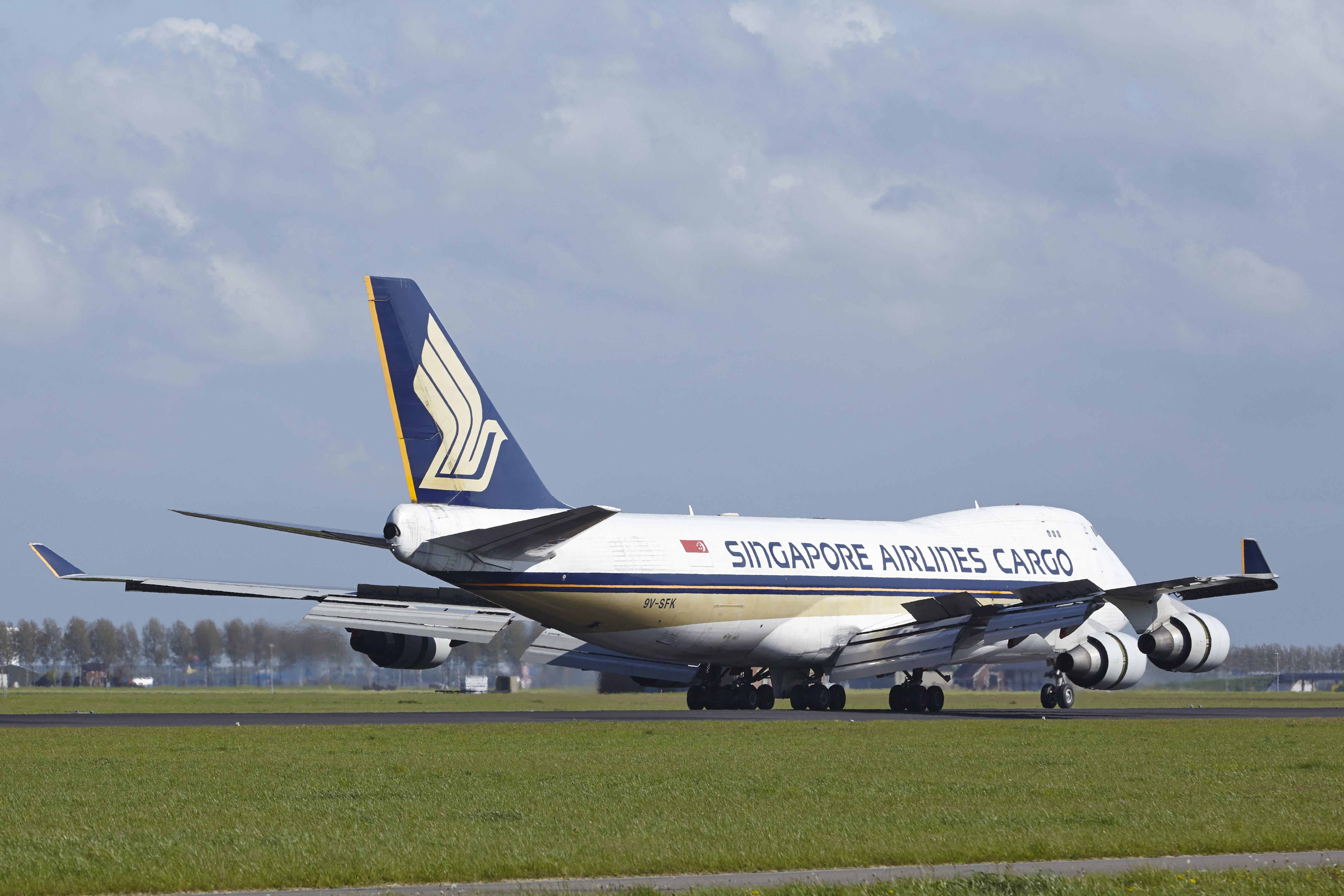 Singapore Airlines Cargo Boeing 747F at Amsterdam Airport Schiphol