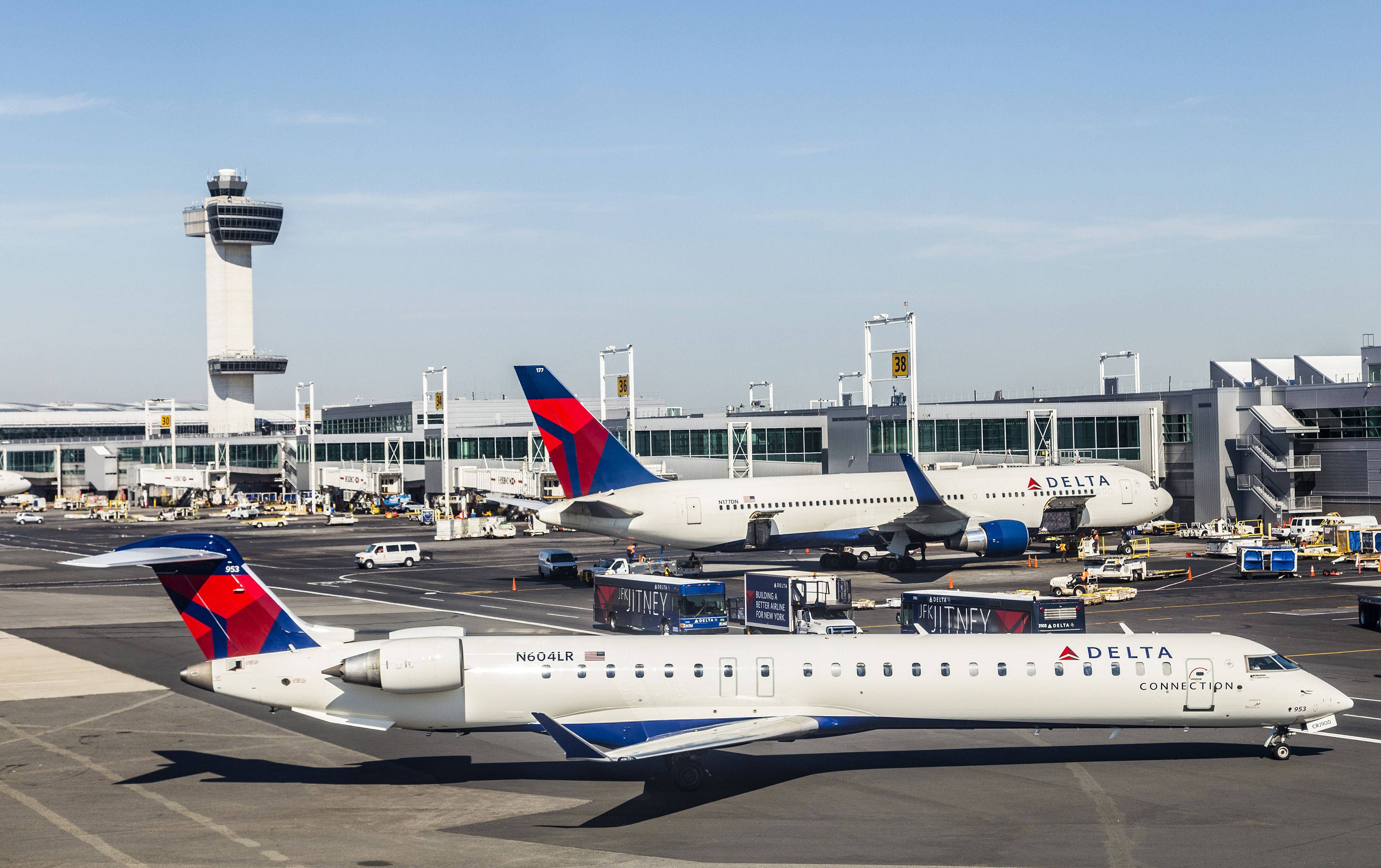 Delta Air Lines Airplanes at JFK Airport