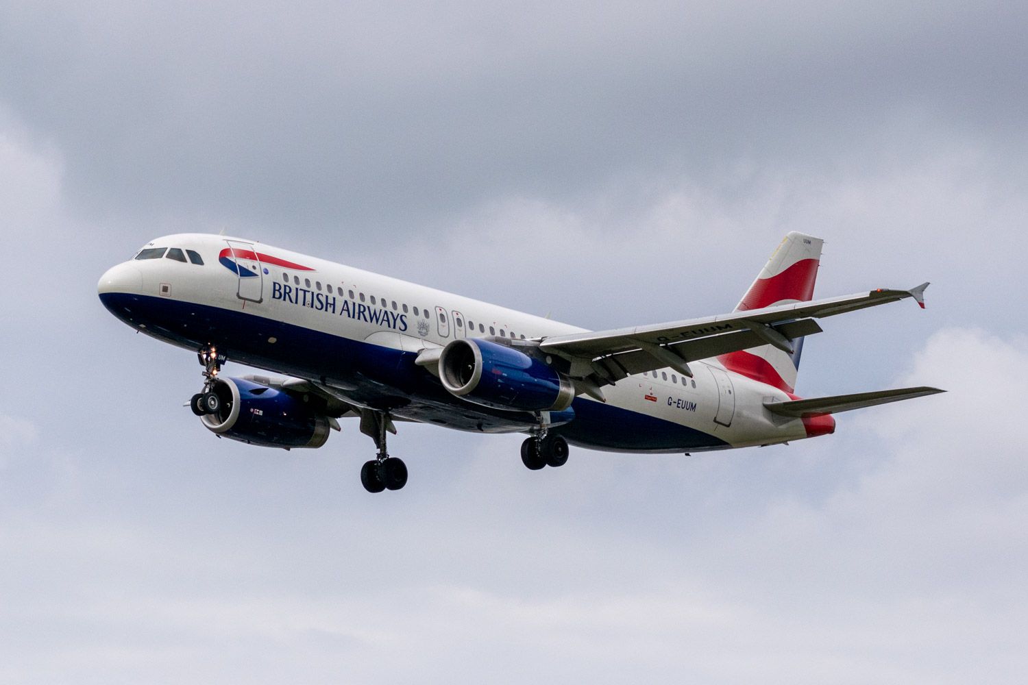 British Airways Airplane In Flight