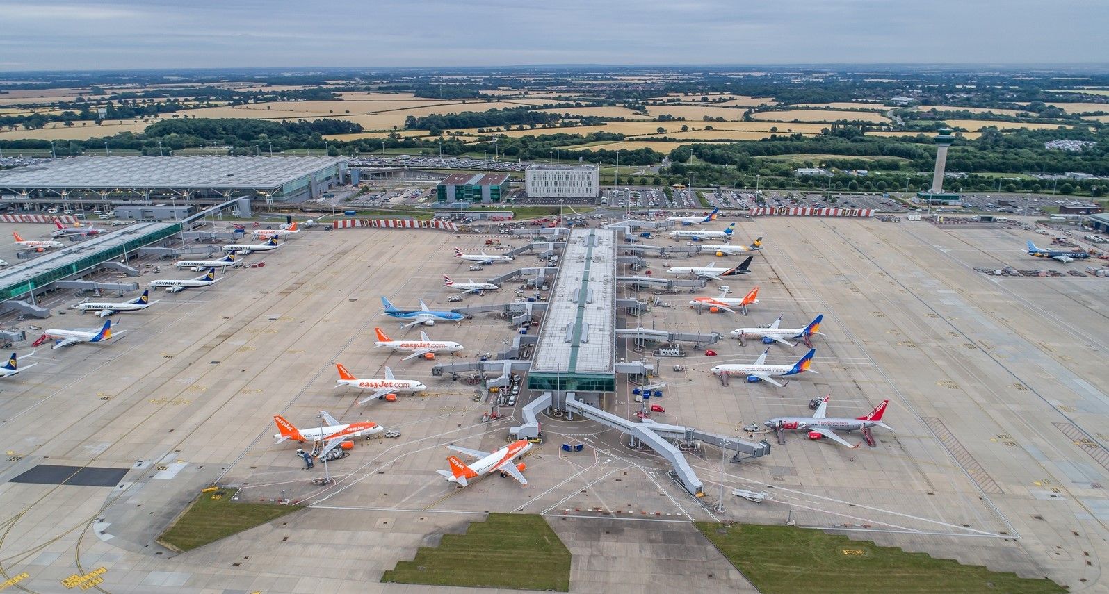 London Stansted Airport Aerial View