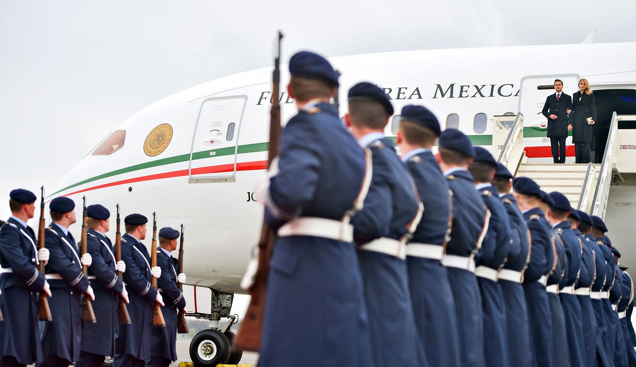 The former Mexican presidential Boeing 787 jet