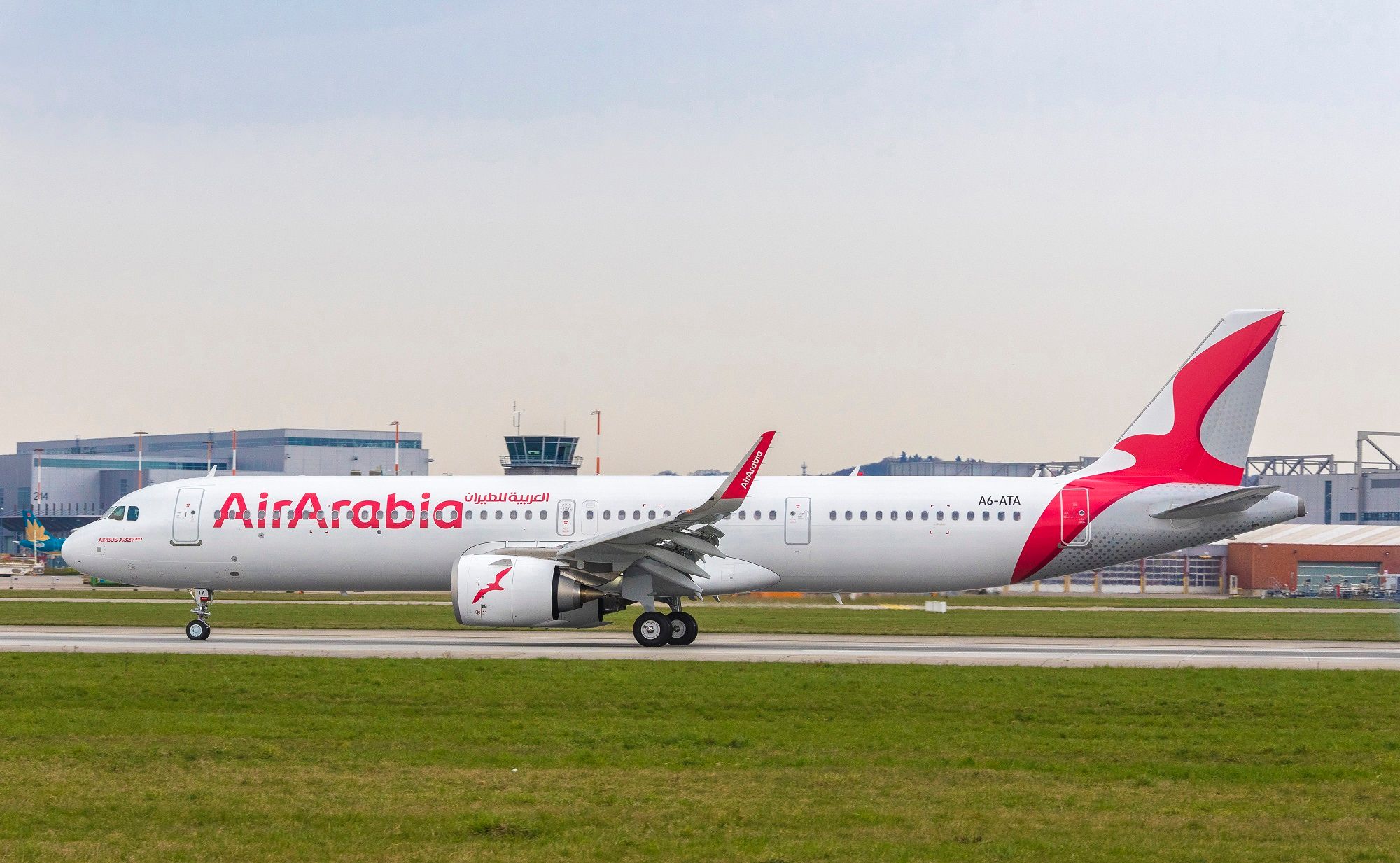 An Air Arabia A321neo taxiing 