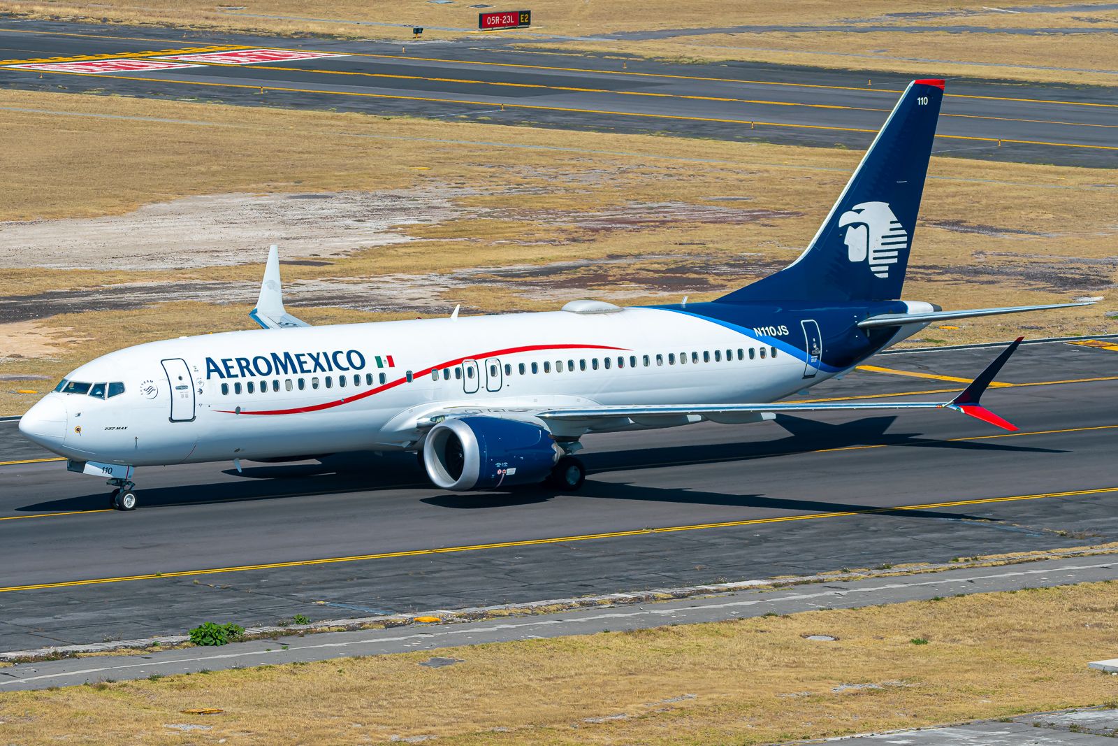 An Aeromexico Boeing 737 MAX 8 aircraft in Mexico City. 