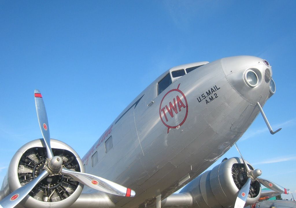 A Douglas DC-2 on display.