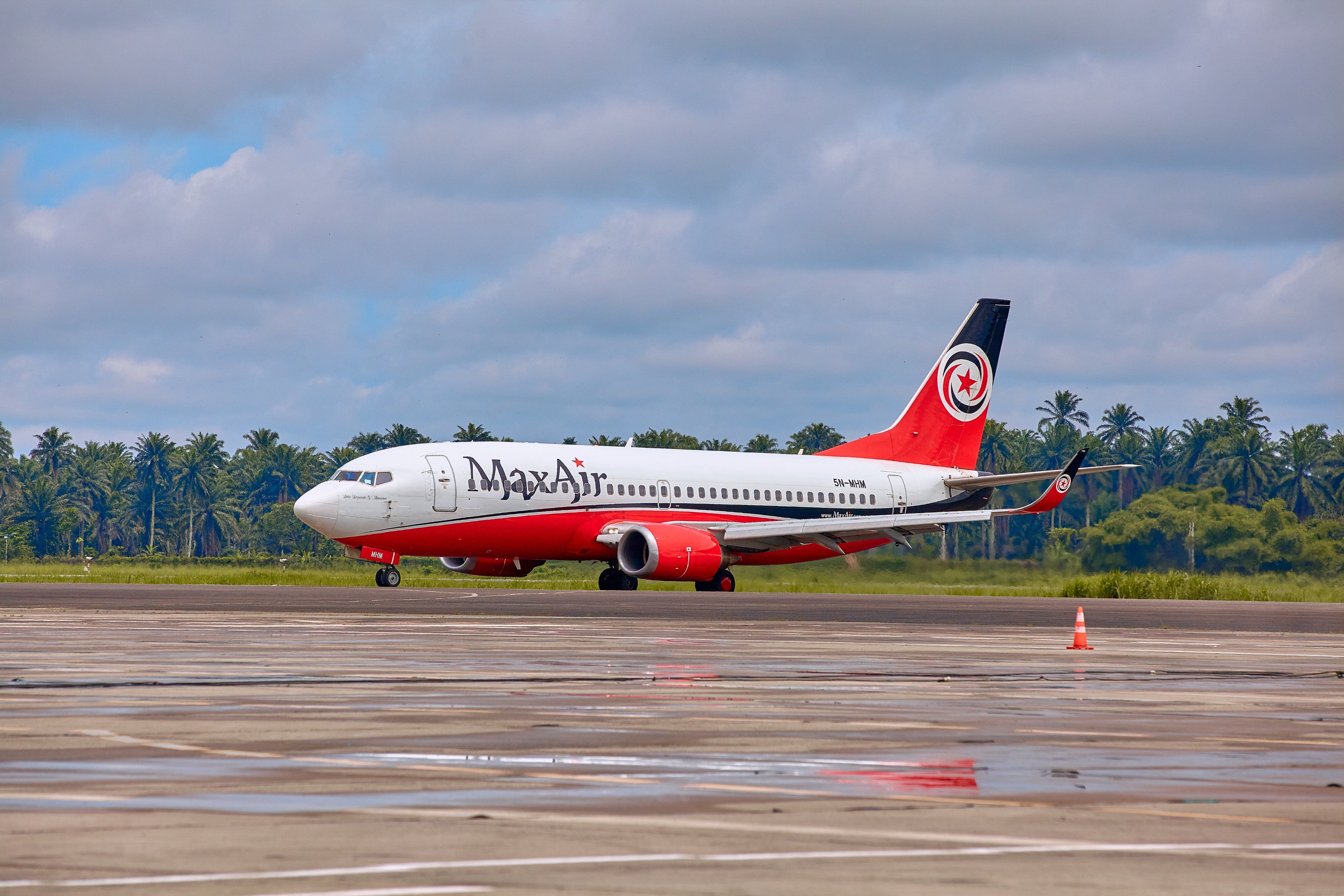 Max Air Boeing 737-700 on the ground