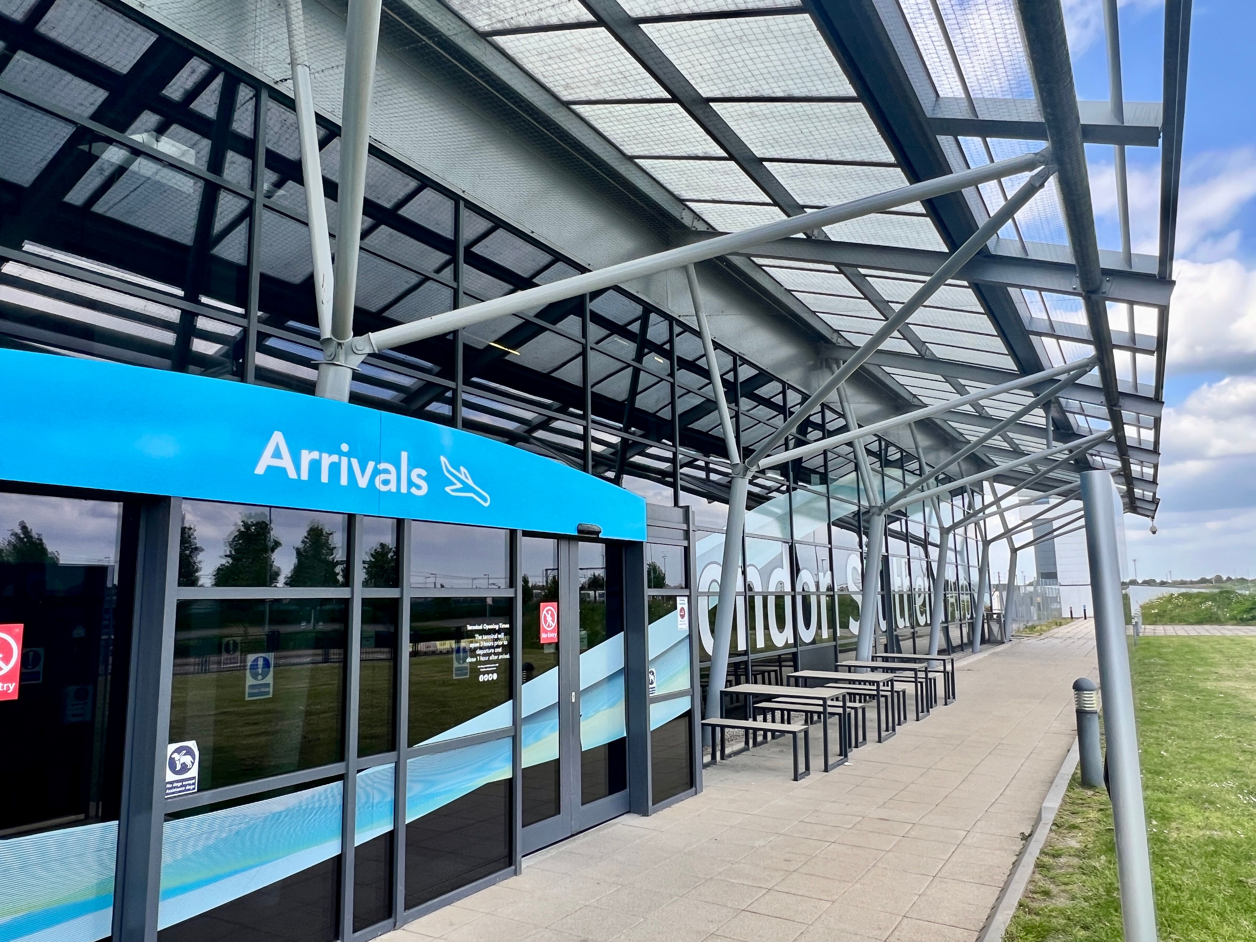 London Southend Airport arrivals entrance