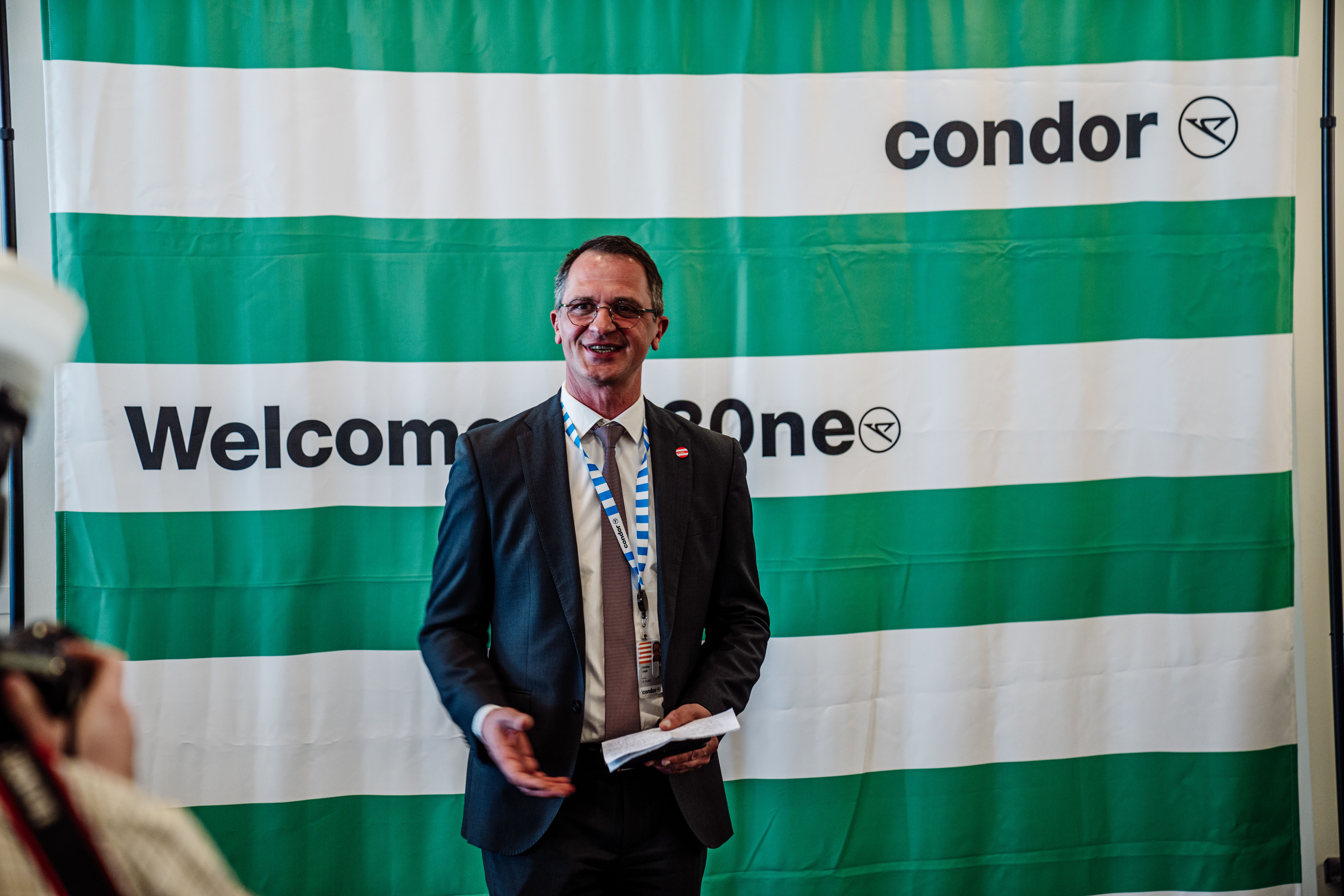 Condor Executive speaking