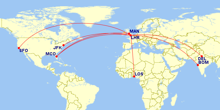 Following The Flagship: Where Virgin Atlantic Deploys Its Airbus A350-1000s