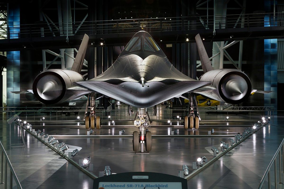 A Lockheed SR-71 Blackbird at the Smithsonian National Air and Space Museum.