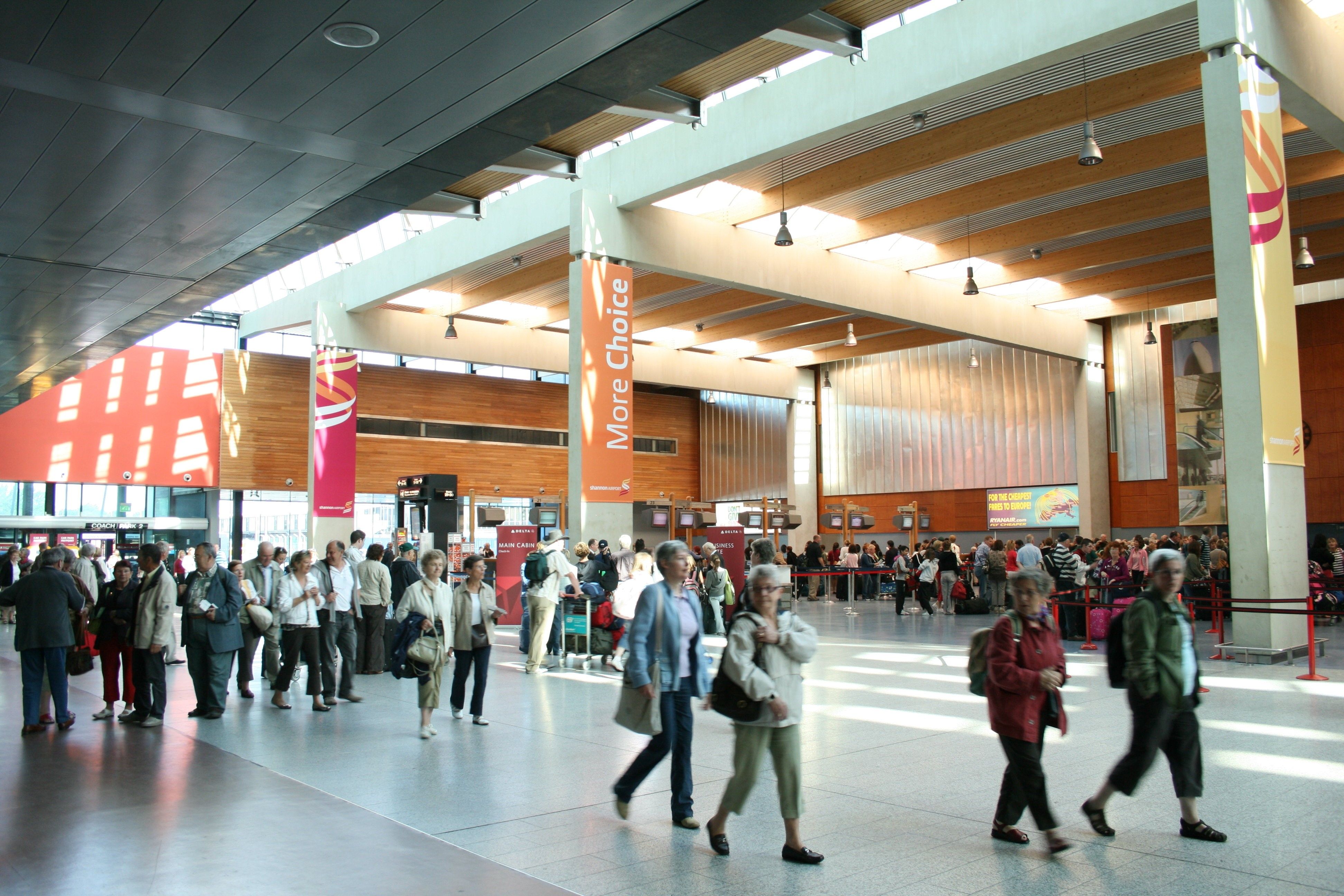 Shannon Airport Passengers in Terminal