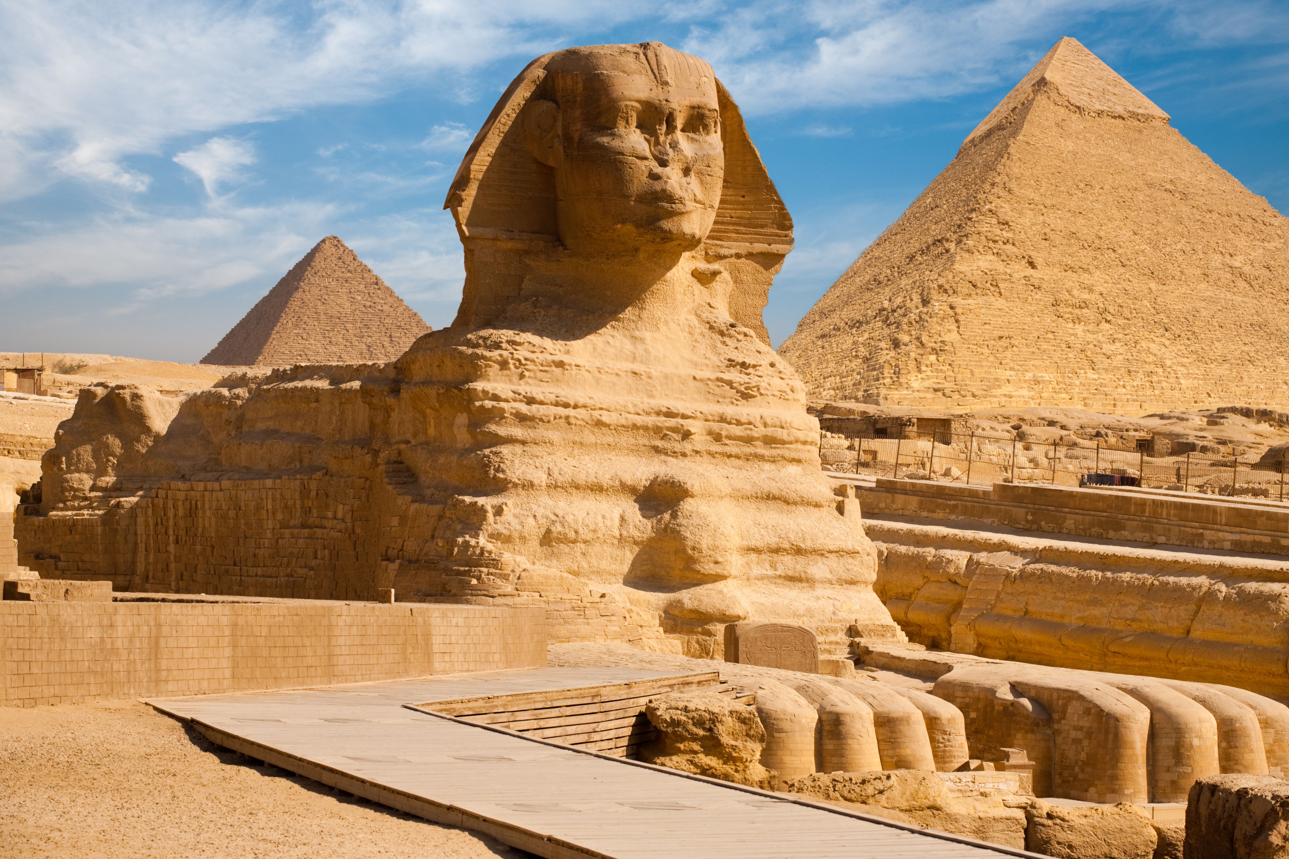 The Great Sphinx and the Pyramids