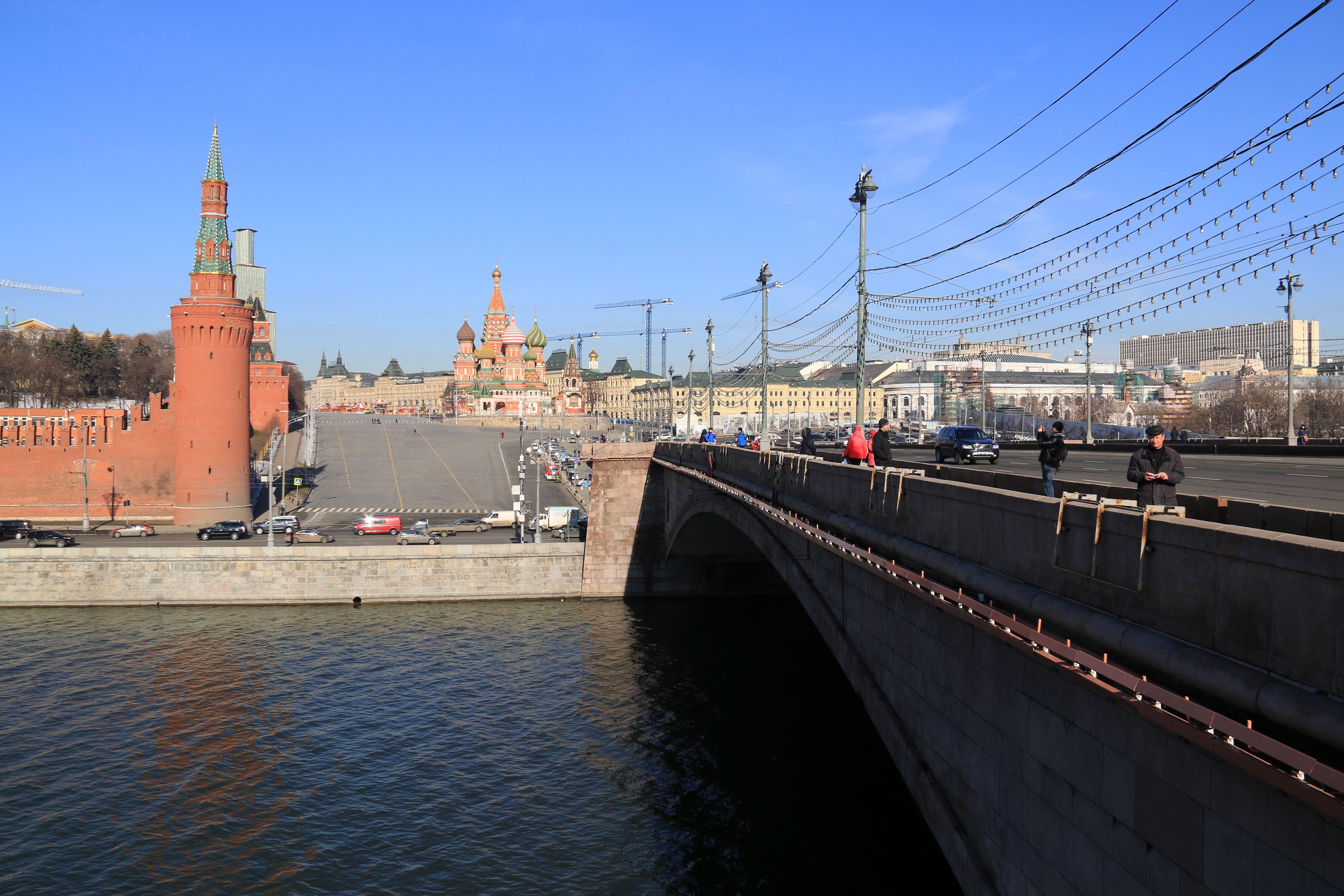 Moscow Bridge Where Mathias Rust Landed