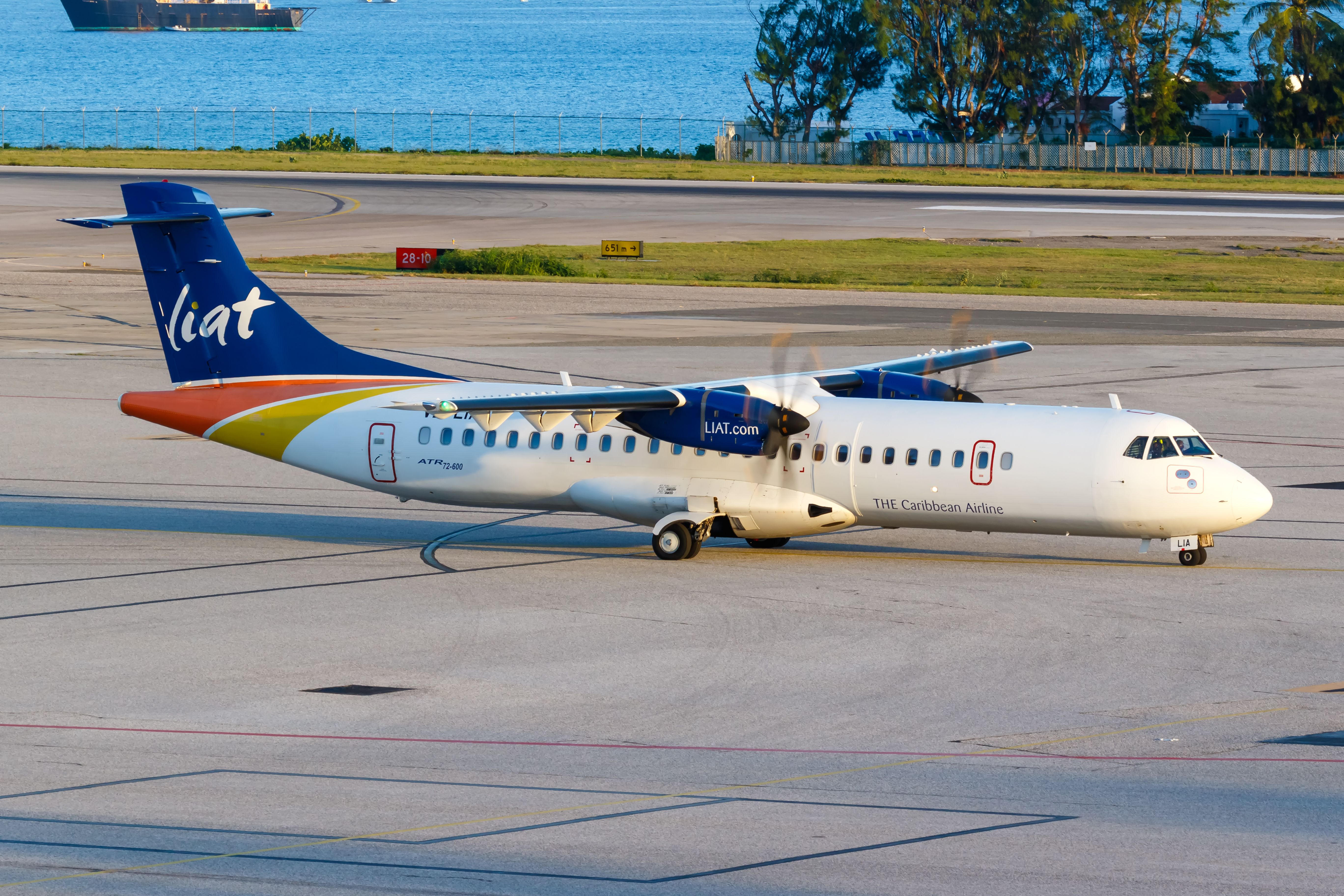 Liat ATR 72-600 at airport