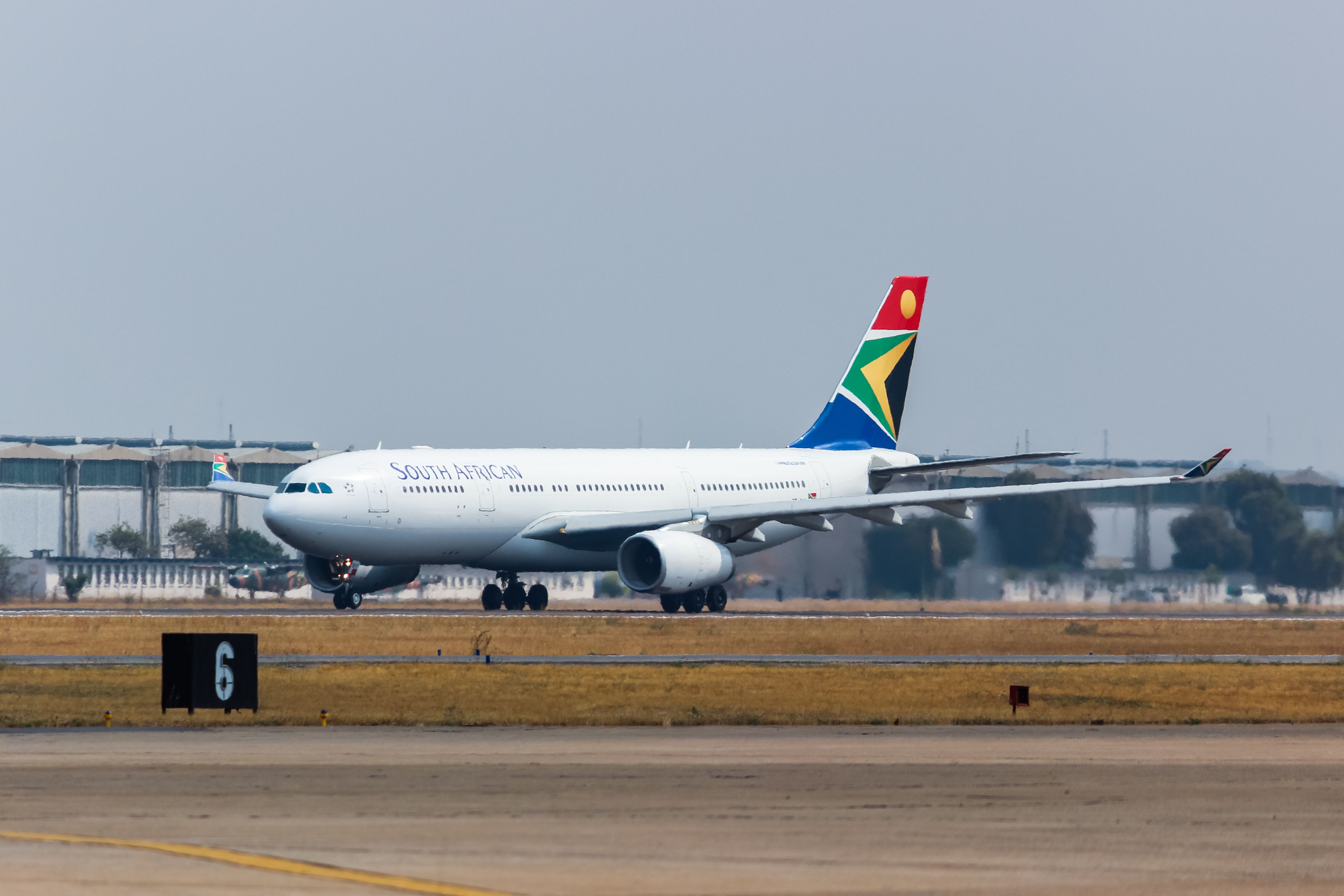South African Airways Airbus A330 in Zambia