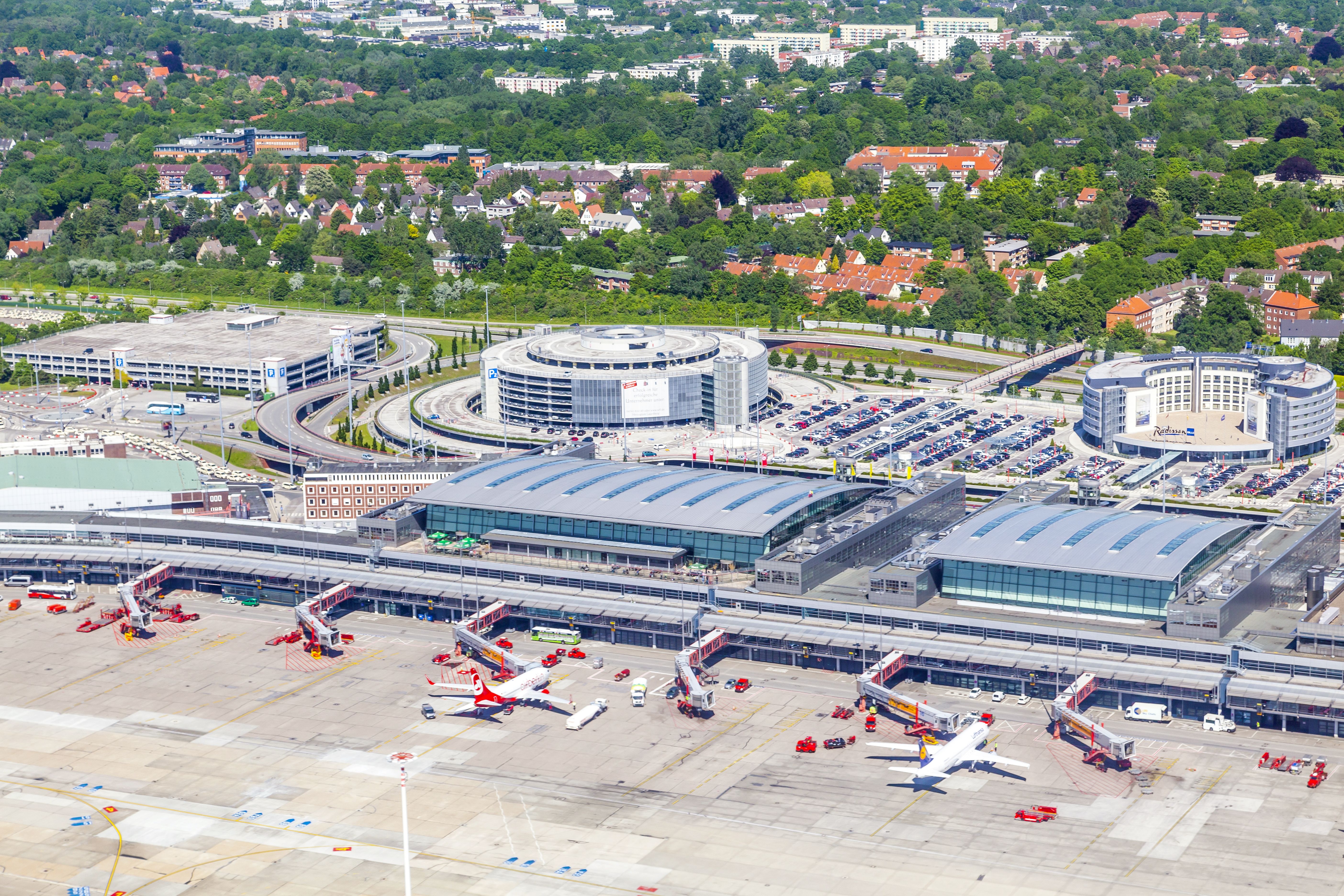 Hamburg Airport Aerial View